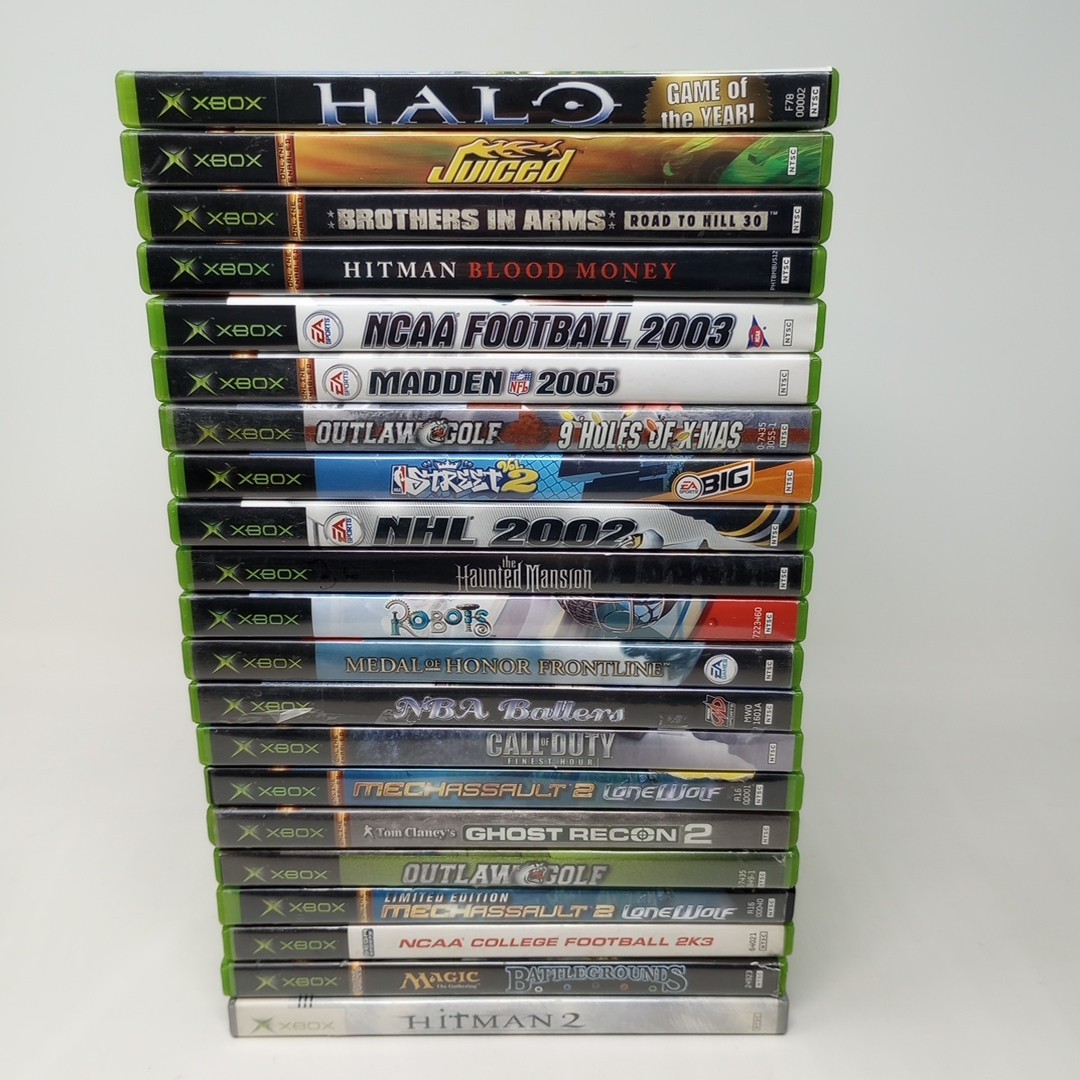 Lot Of 21 OG XBOX Games With Cases (UNTESTED) See Pics!