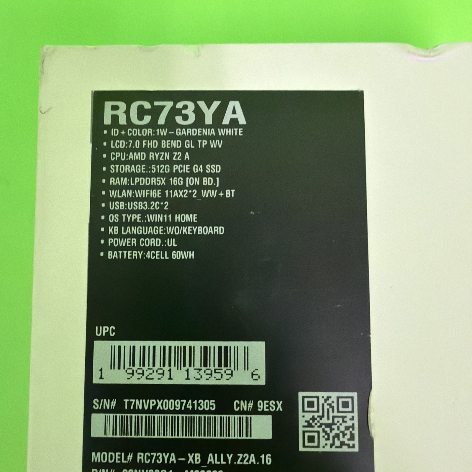 Asus ROG Xbox Ally 7″ FHD 120Hz Gaming Handheld AMD Ryzn Z2 A 16GB 512GB SSD