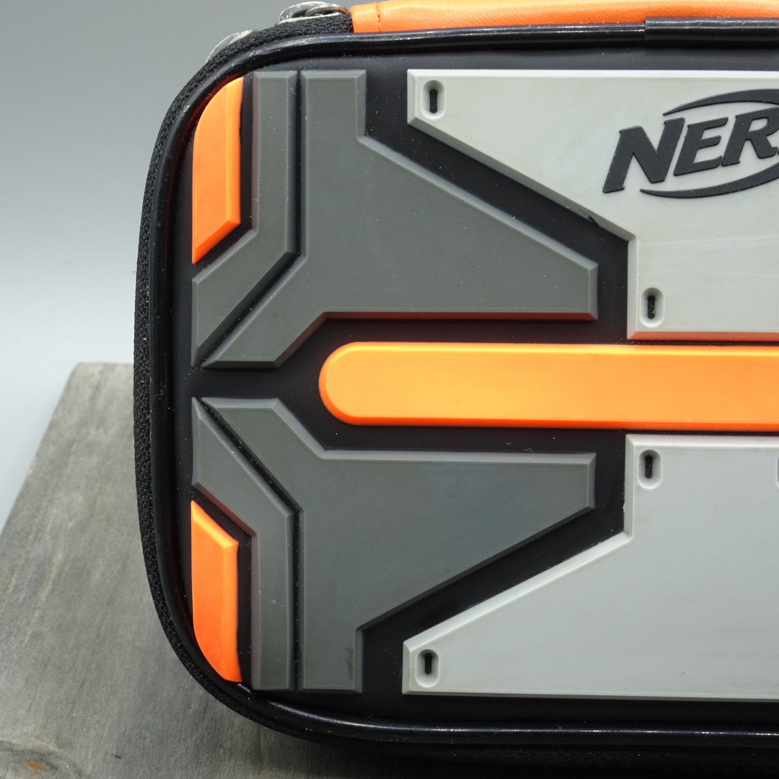 NERF Nintendo DS Orange Black Grey Travel/ Protectant Case /- Zip up