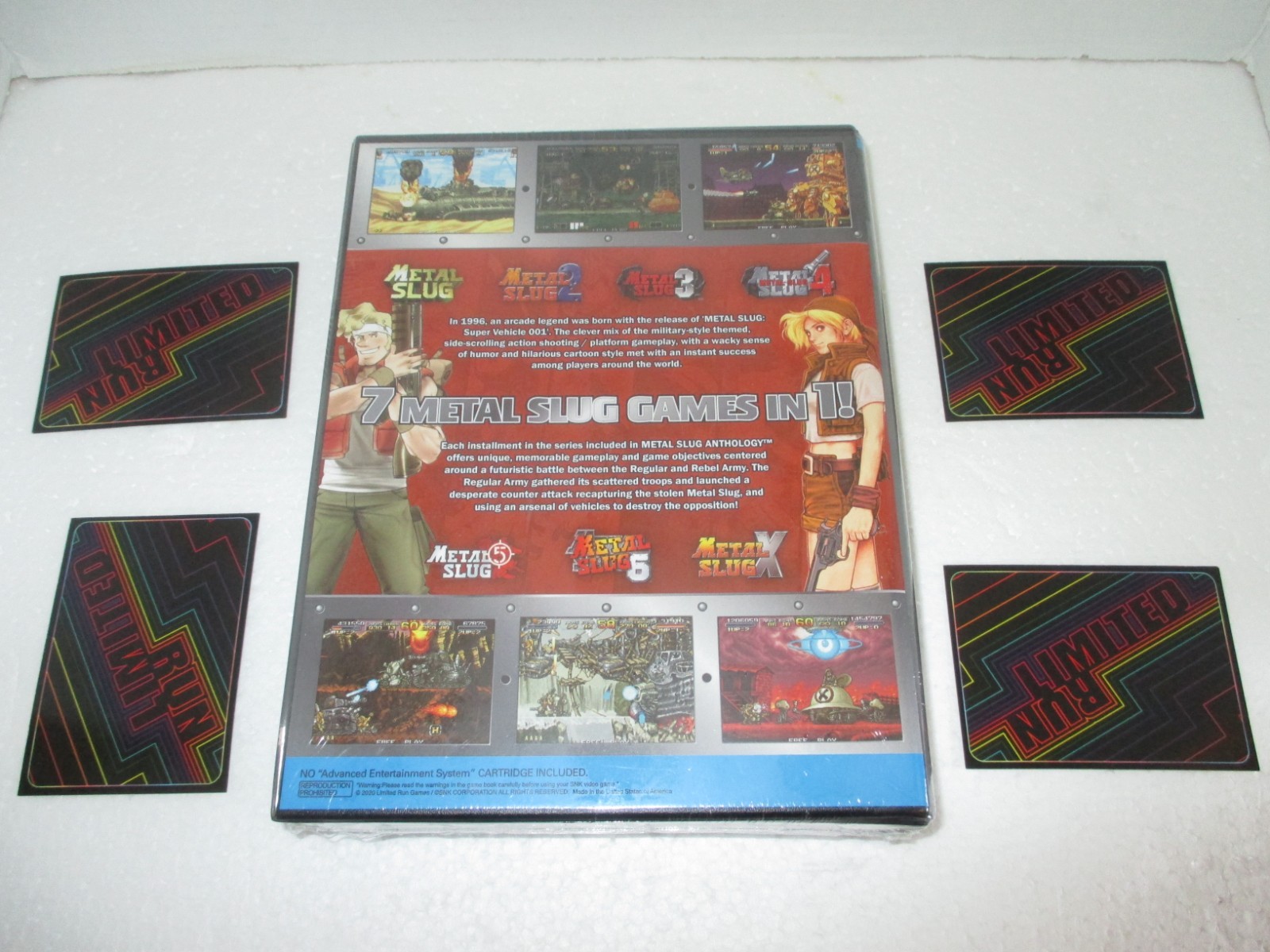 Metal Slug Anthology CE PS4 Brand New Sealed LRG Neo Geo with 4 Cards Included !