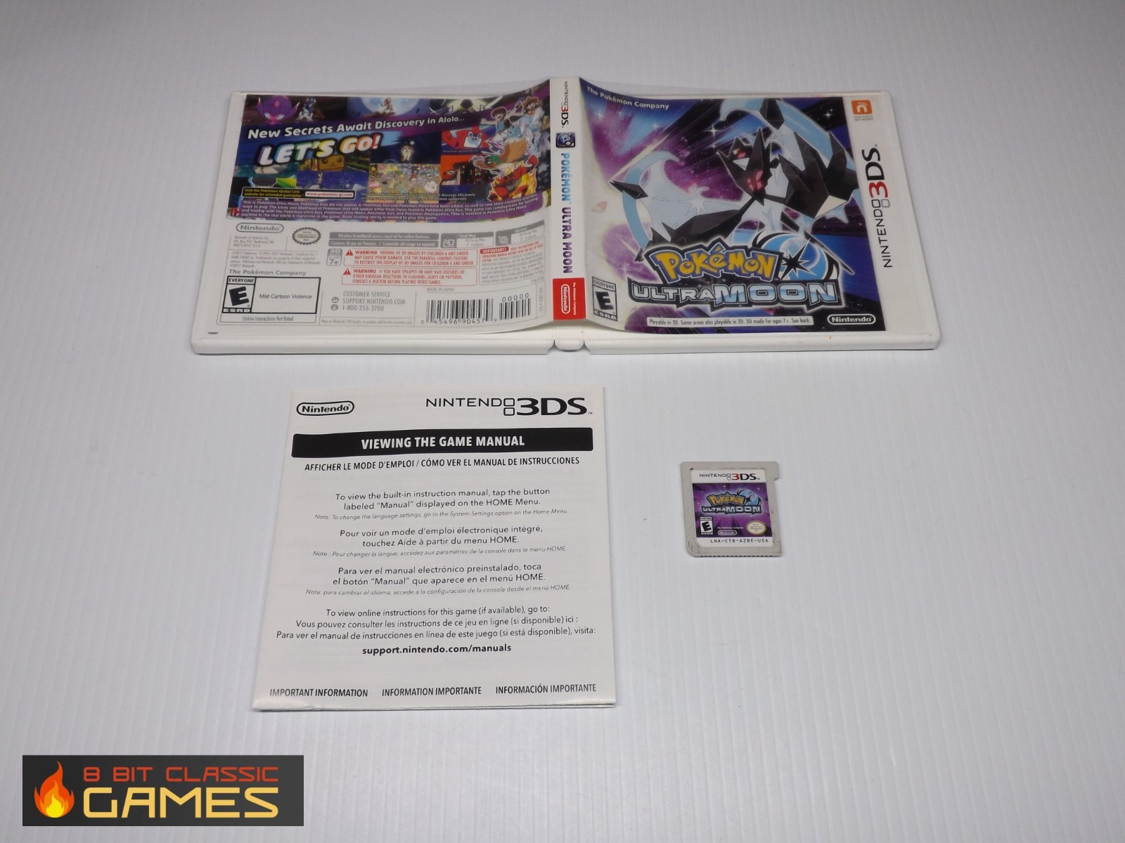 Pokemon Ultra Moon COMPLETE – NINTENDO 3DS – FAST SHIPPING! 629a