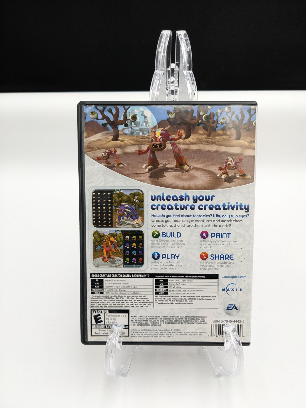 Spore Creature Creator – PC/Mac 2008 Starter Kit Complete with Manual CIB