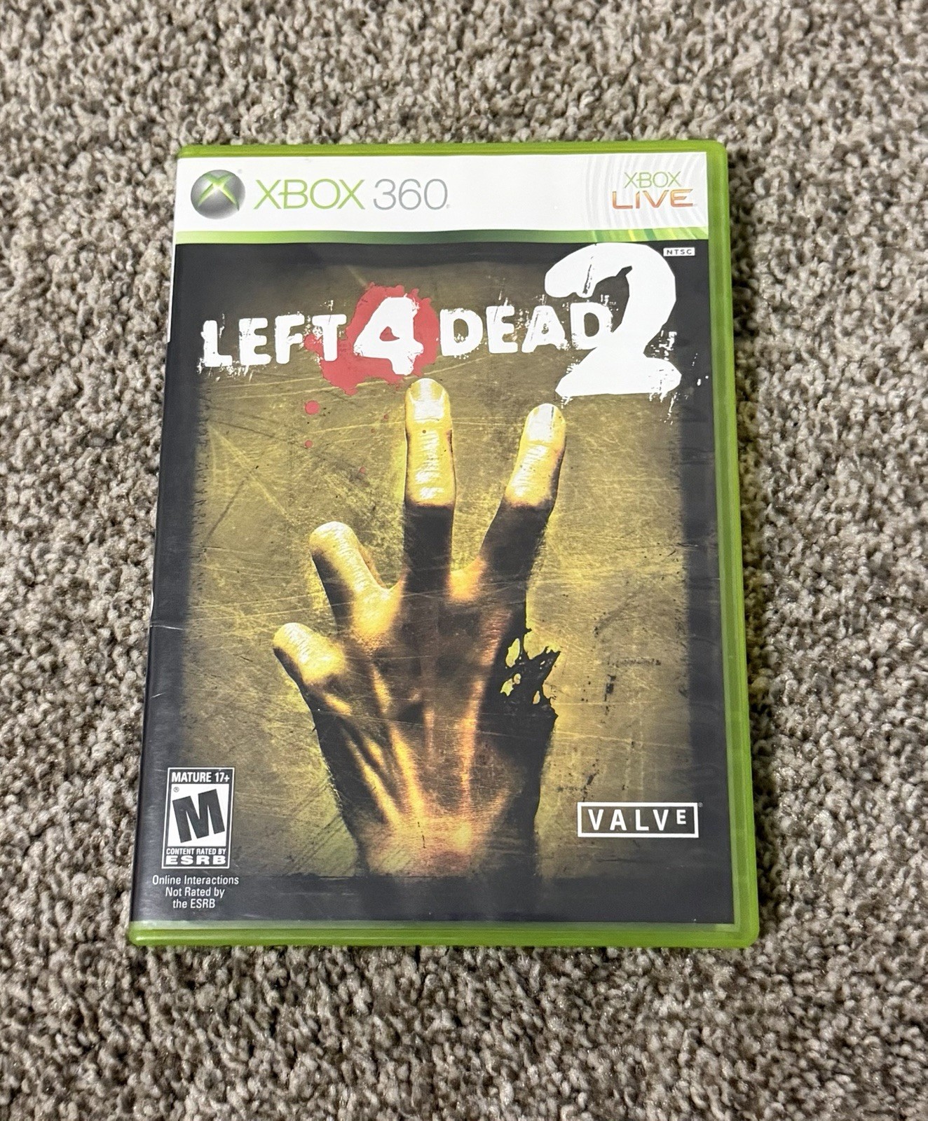 Left 4 Dead 2 for Xbox 360 Complete CIB Survival Horror Valve RARE Variant Cover