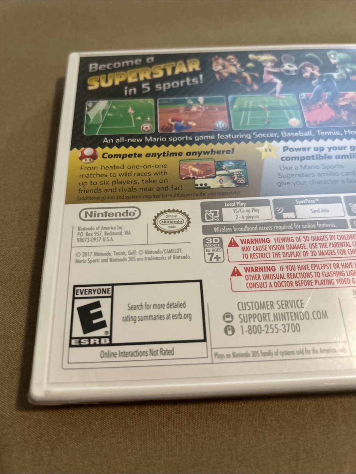 Mario Sports Superstars Nintendo 3DS 2017 BRAND NEW Sealed
