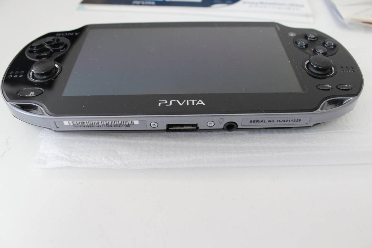 PS Vita Console Crystal Black PCH-1100 OLED 3G/Wi-Fi SONY 1000 Series