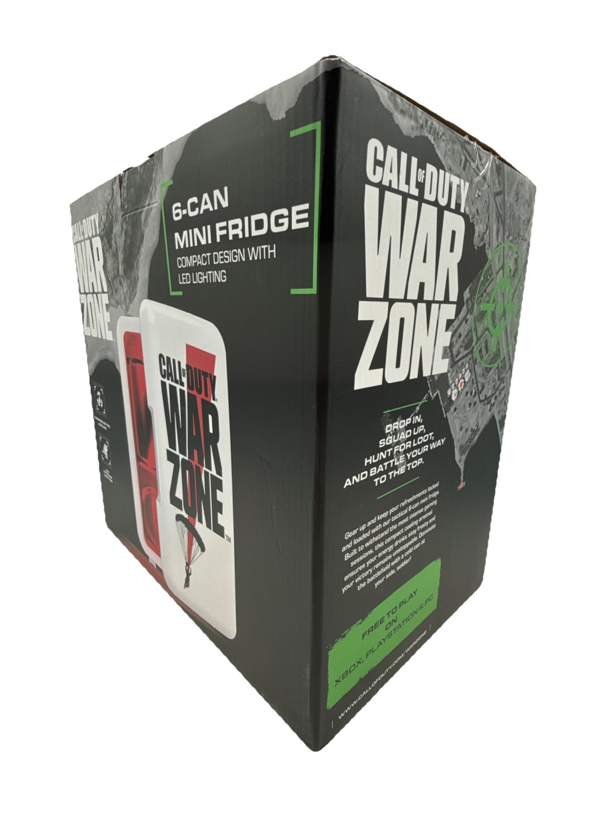 Call Of Duty Warzone Mini Fridge Activision White w/Graphic 6 Can-New Open Box