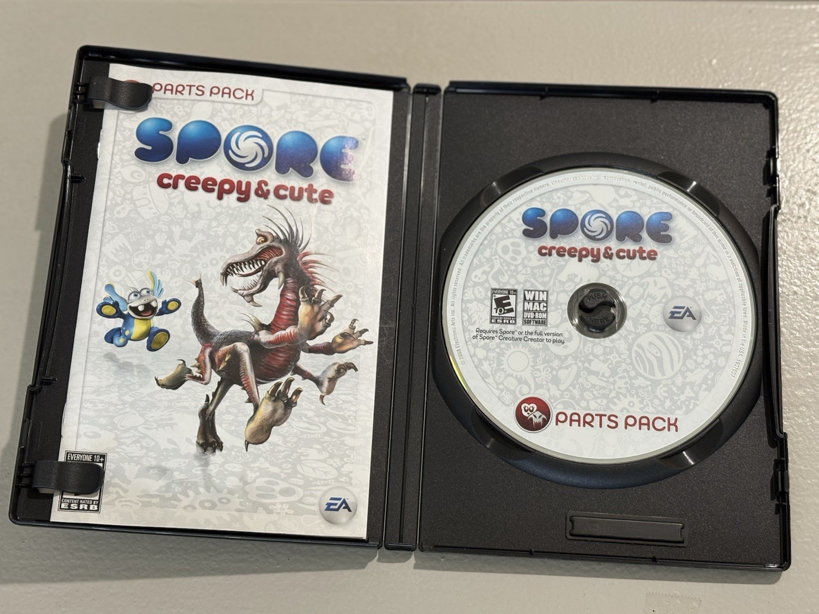 Spore Creepy & Cute Parts Pack PC Mac DVD-ROM EA Expansion Game