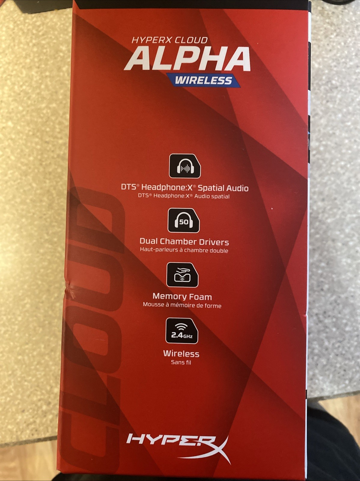 HyperX – Cloud Alpha Wireless Gaming Headset for PC, PS5, and PS4 – Black/Red