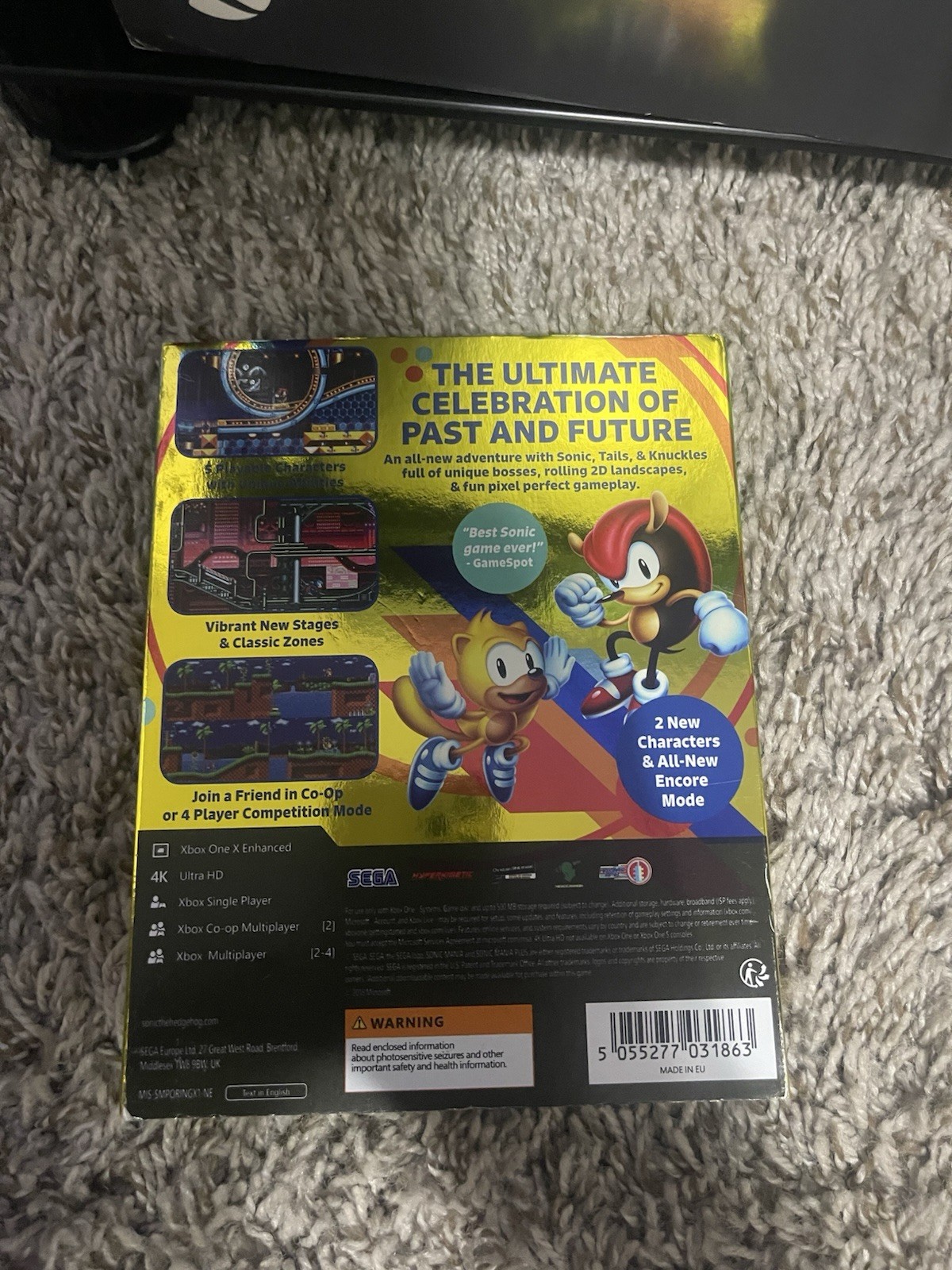 SEGA Sonic Mania Plus Xbox One PAL PEGI 3 (2018) Multiplayer Platformer