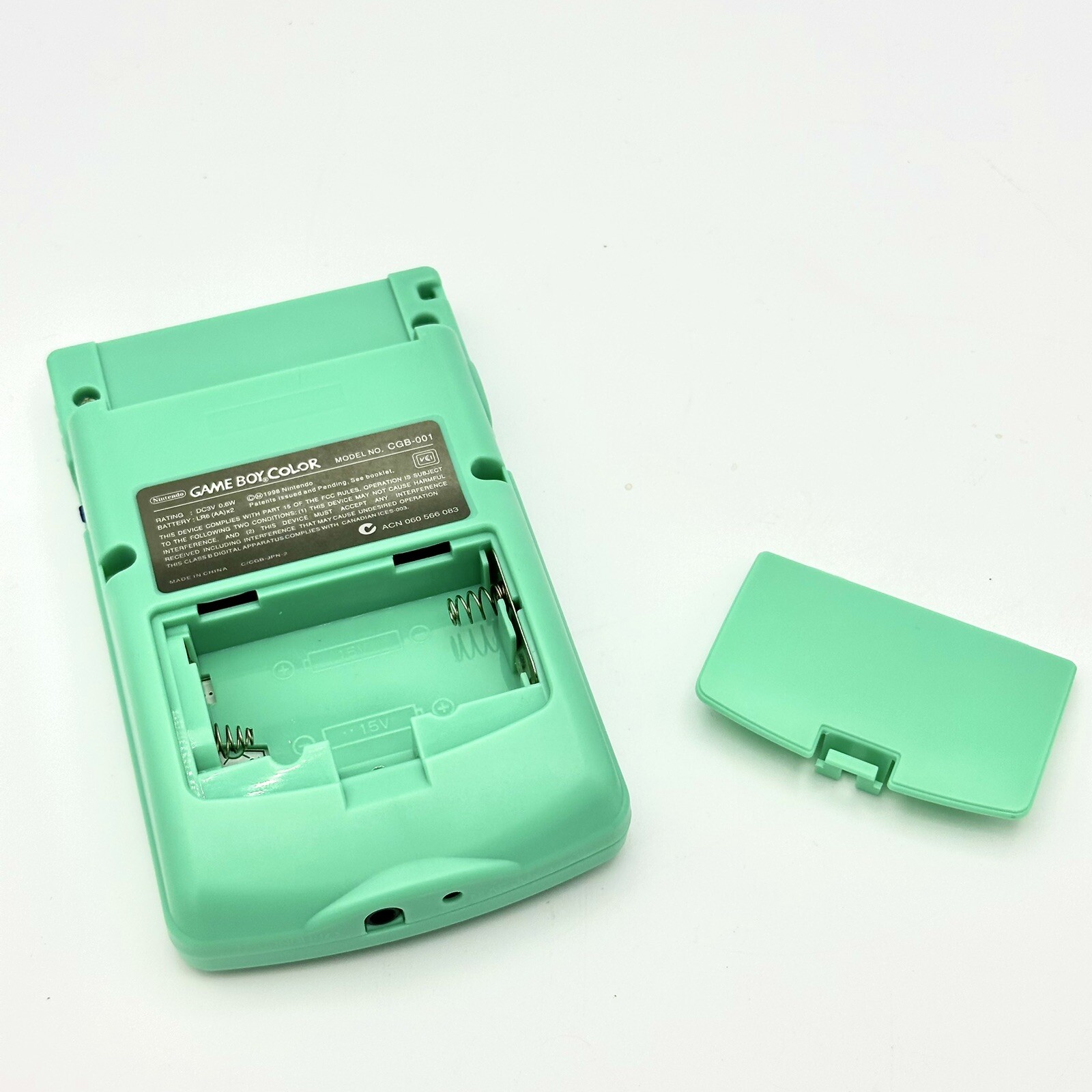 Nintendo Game Boy Color GBC Backlit IPS Mod Console System Teal Seafoam & Purple