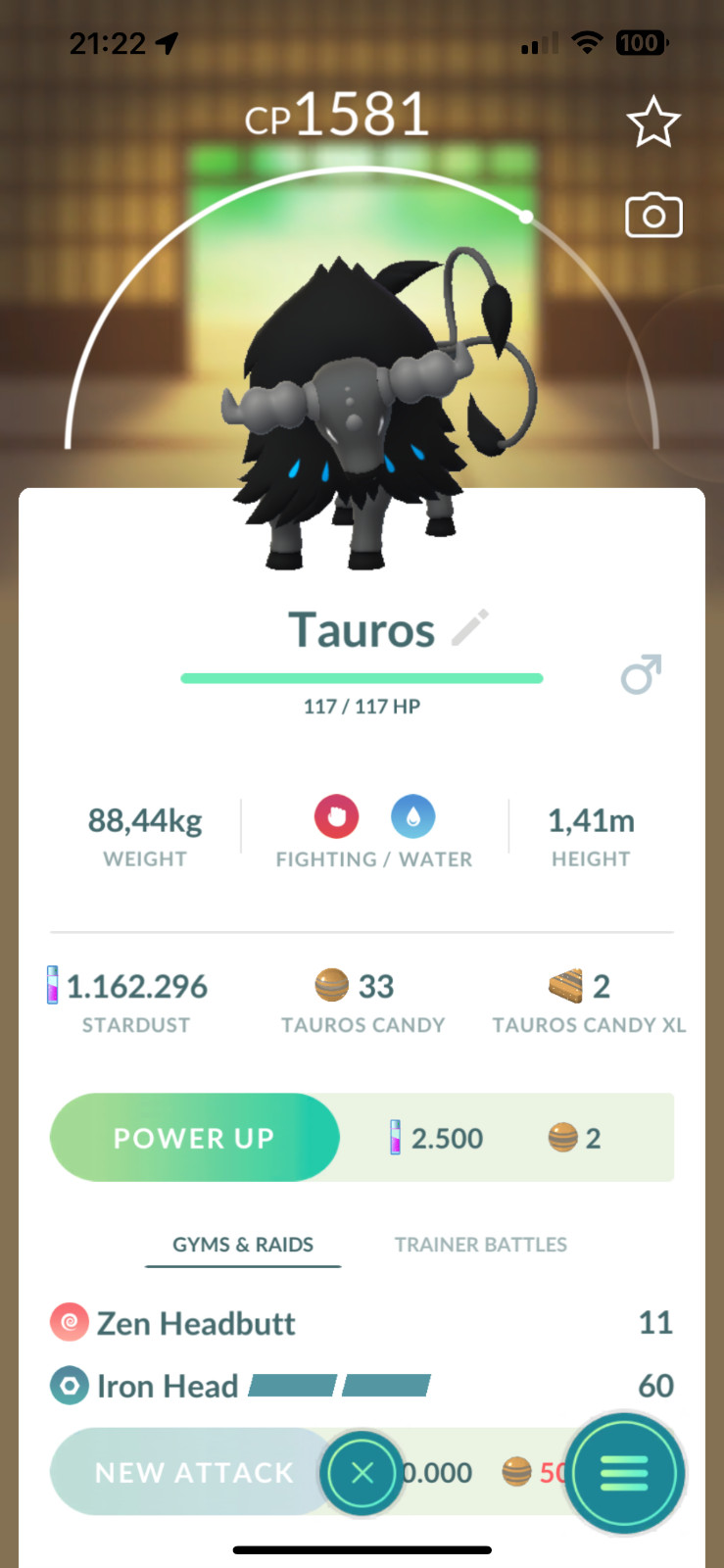 Pokémon Go | Paldean Tauros (Aqua) | Trade 20K Stardust