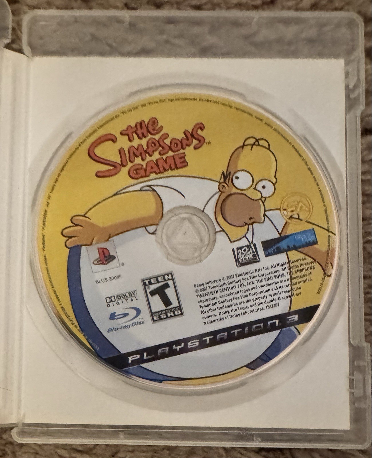 The Simpsons Game – PlayStation 3 / PS3 – 2007 – Complete w/ Manual