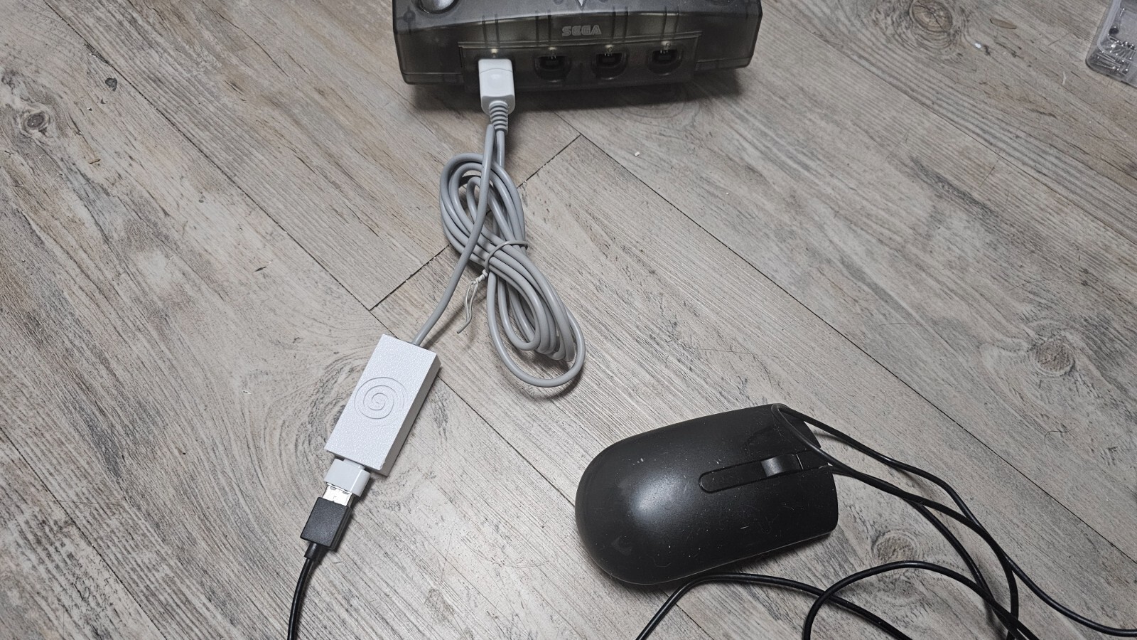 Sega Dreamcast USB Adapter USB4MAPLE MOUSE/KEYBOARD/PS3/XBOX360 White