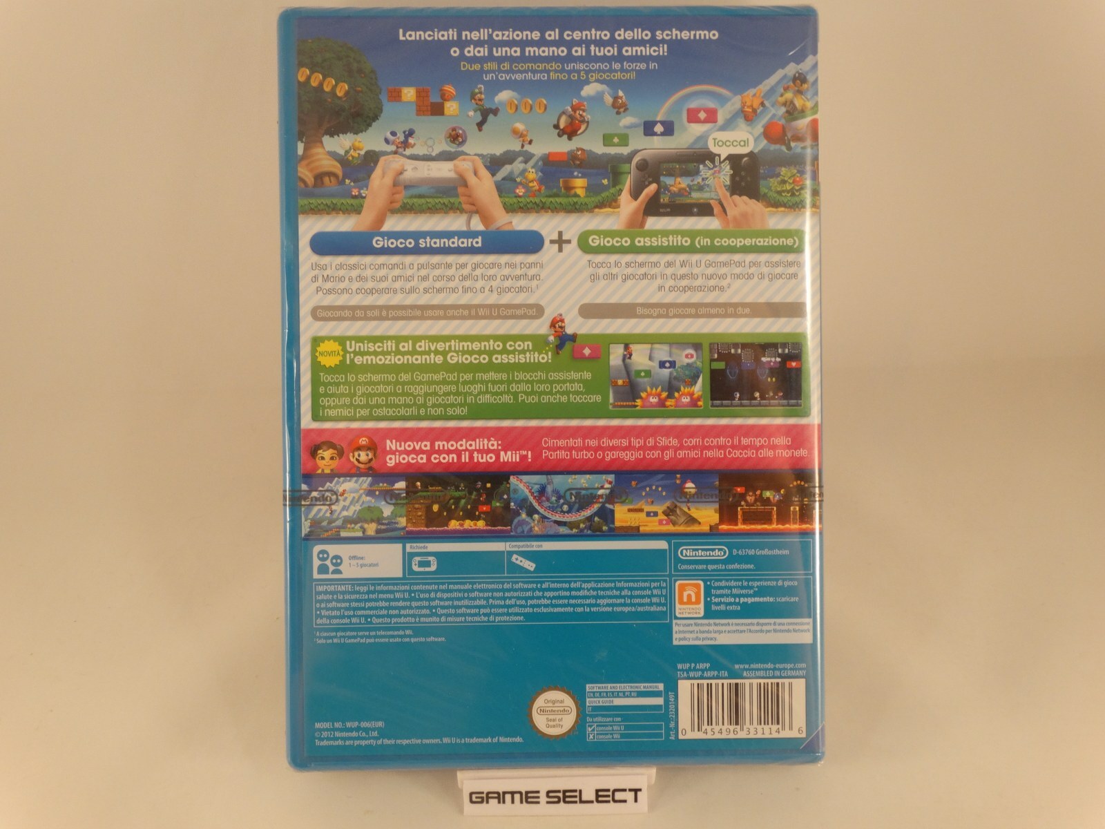 NEW SUPER MARIO BROS. U NINTENDO WIIU WII U PAL EU EUR ITALIANO NUOVO SIGILLATO
