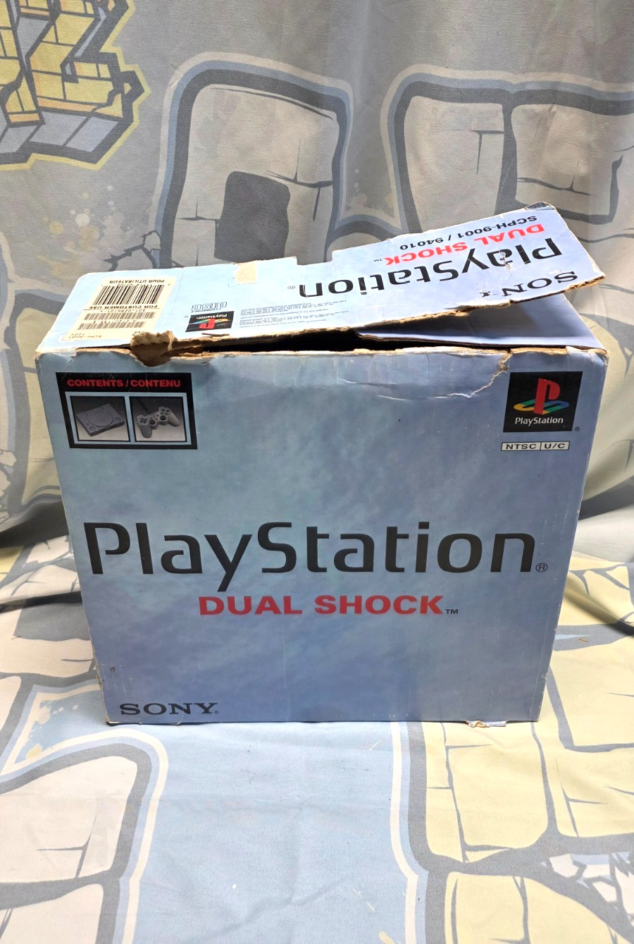 Sony PlayStation PS1 SCPH-9001 Complete Dual Shock Vintage Feb 2000 Y2K Console