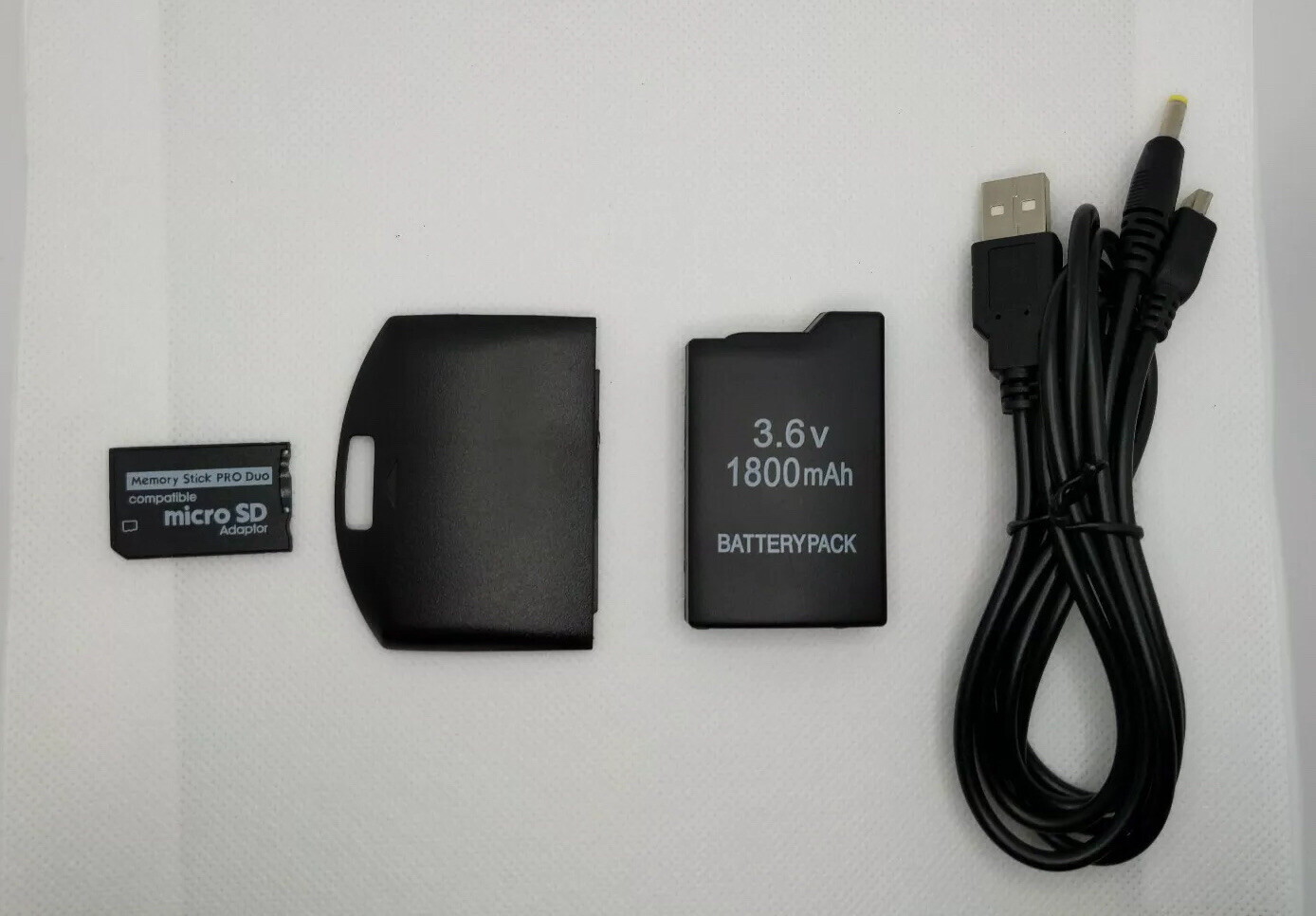 Sony PSP 1000 1001 Revival Kit Battery, Charger, Cover, SD Adapter