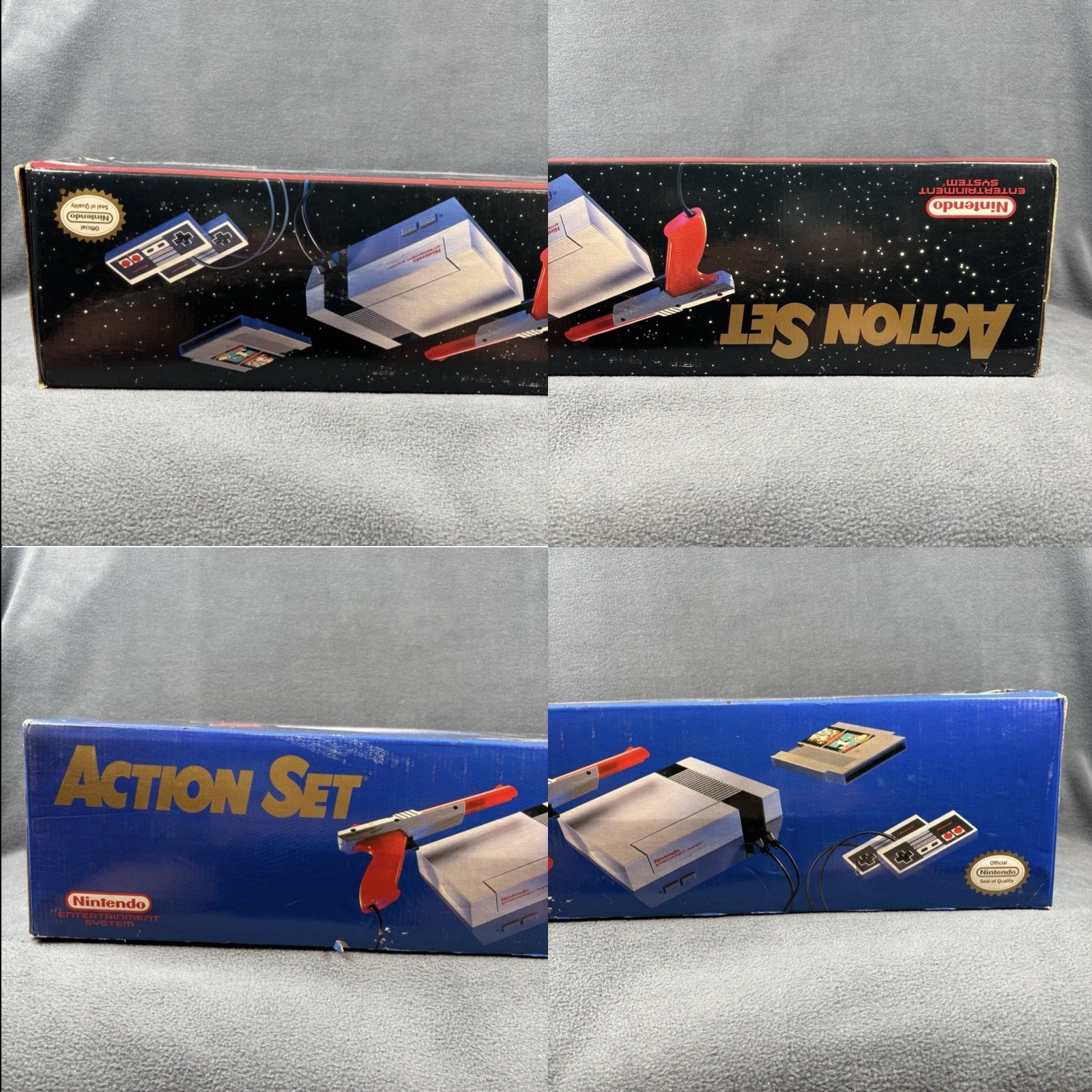 Nintendo NES Action Set Console – Blue Box Version – Complete In Box – Tested