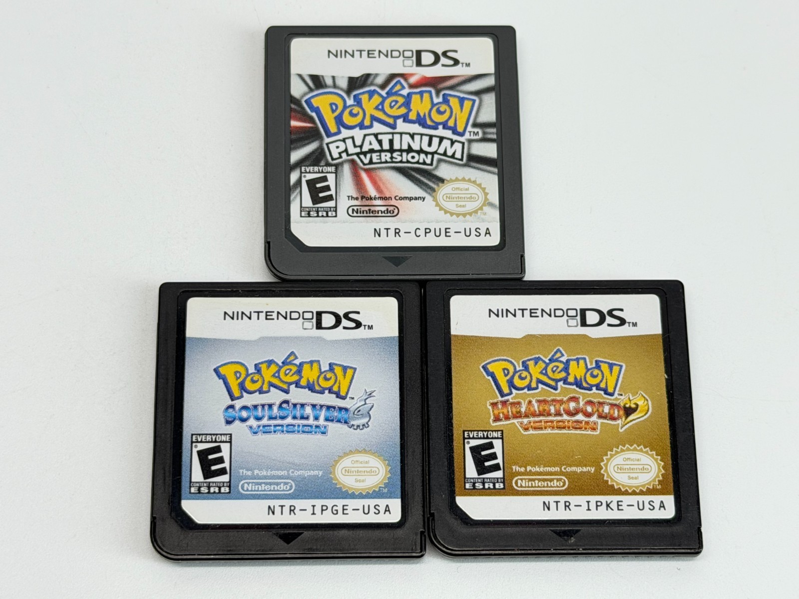 Pokemon: Platinum + SoulSilver + HeartGold Version (Nintendo DS Game) Authentic