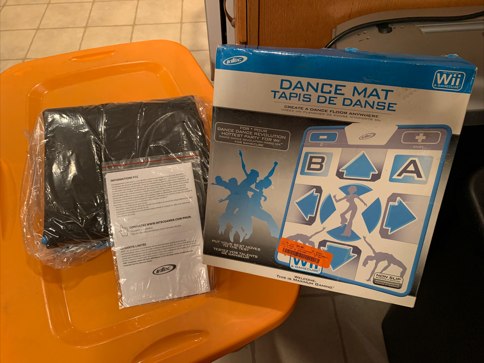 2008 Intec Nintendo Wii & Gamecube Dance Mat Non Slip Very Rare Unique Brand New