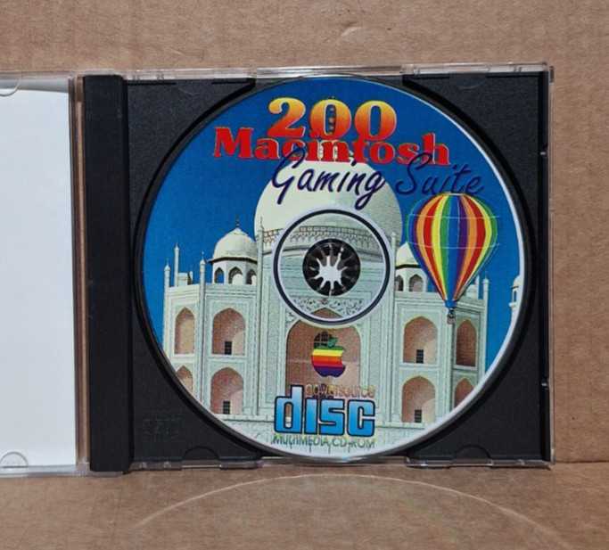 Macintosh Gaming Suite (Mac, 199?) – 200 Game Compilation, PowerSource – Tested