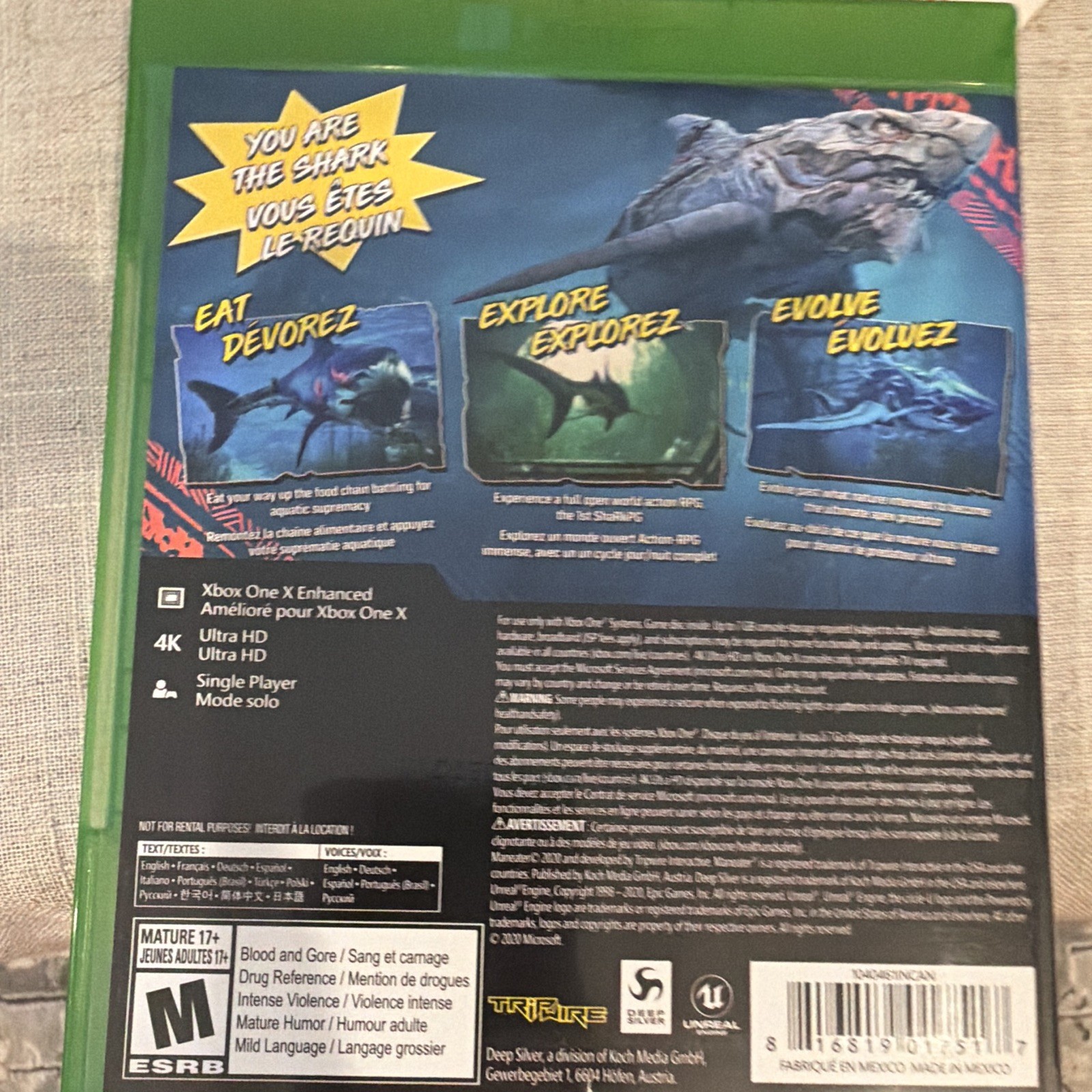 Deep Silver Maneater (Xbox One) M Action/Adventure 4K UHD Xbox One X Enhanced