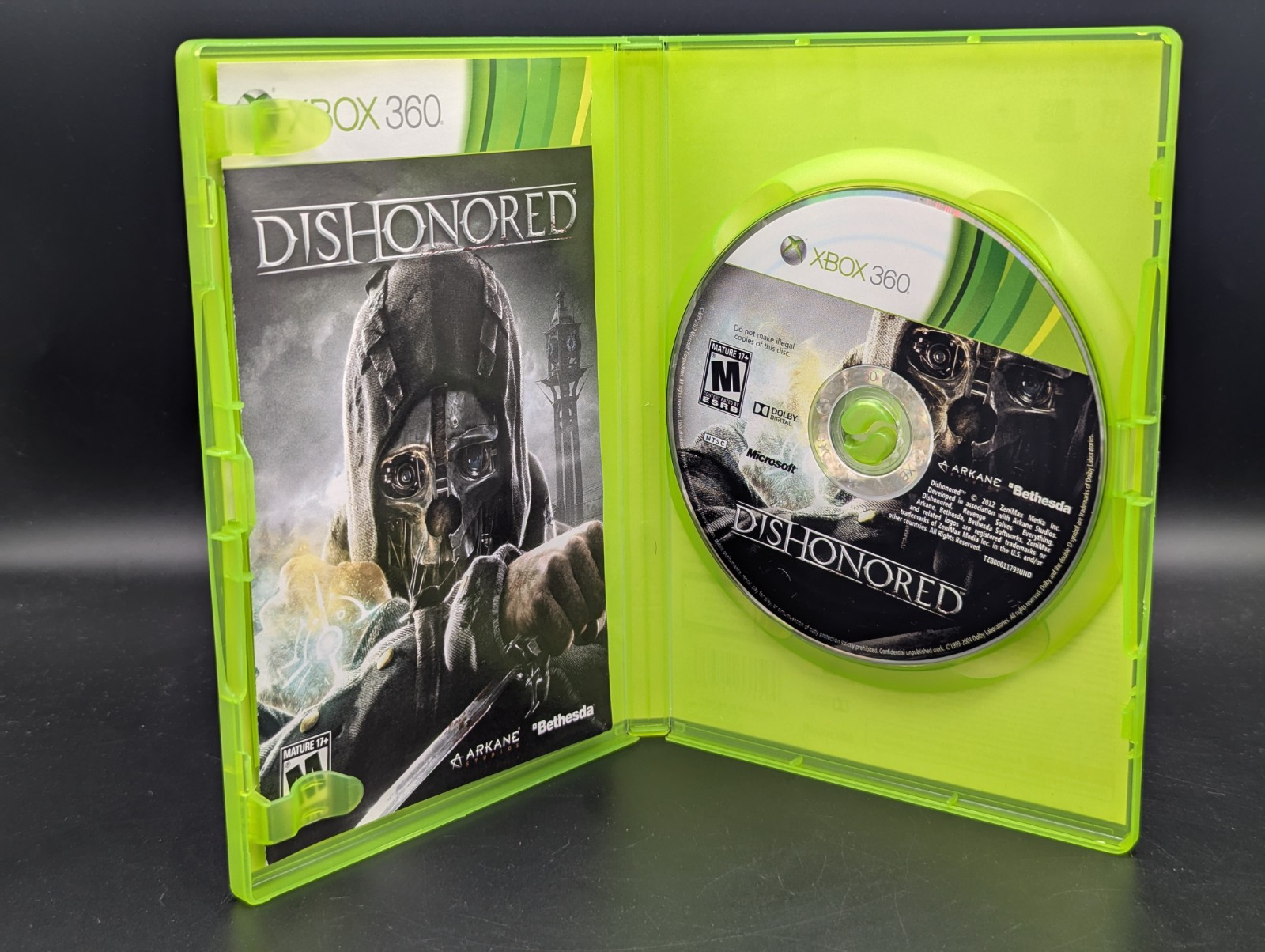 Dishonored ( Microsoft Xbox 360 ) CIB – Near Mint Disc – Tested – Free Shipping
