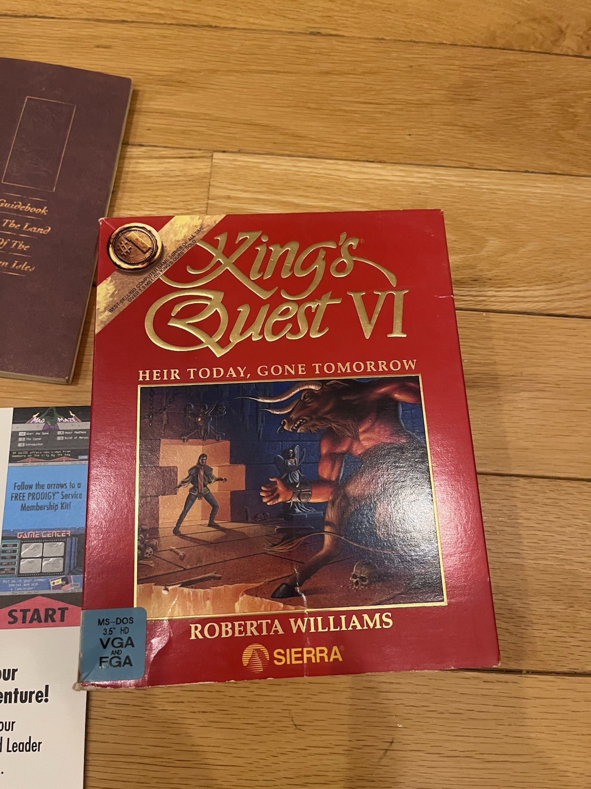 King’s Quest VI: Heir today, gone tomorrow 3.5″ MS-DOS PC Game Rare Red Version