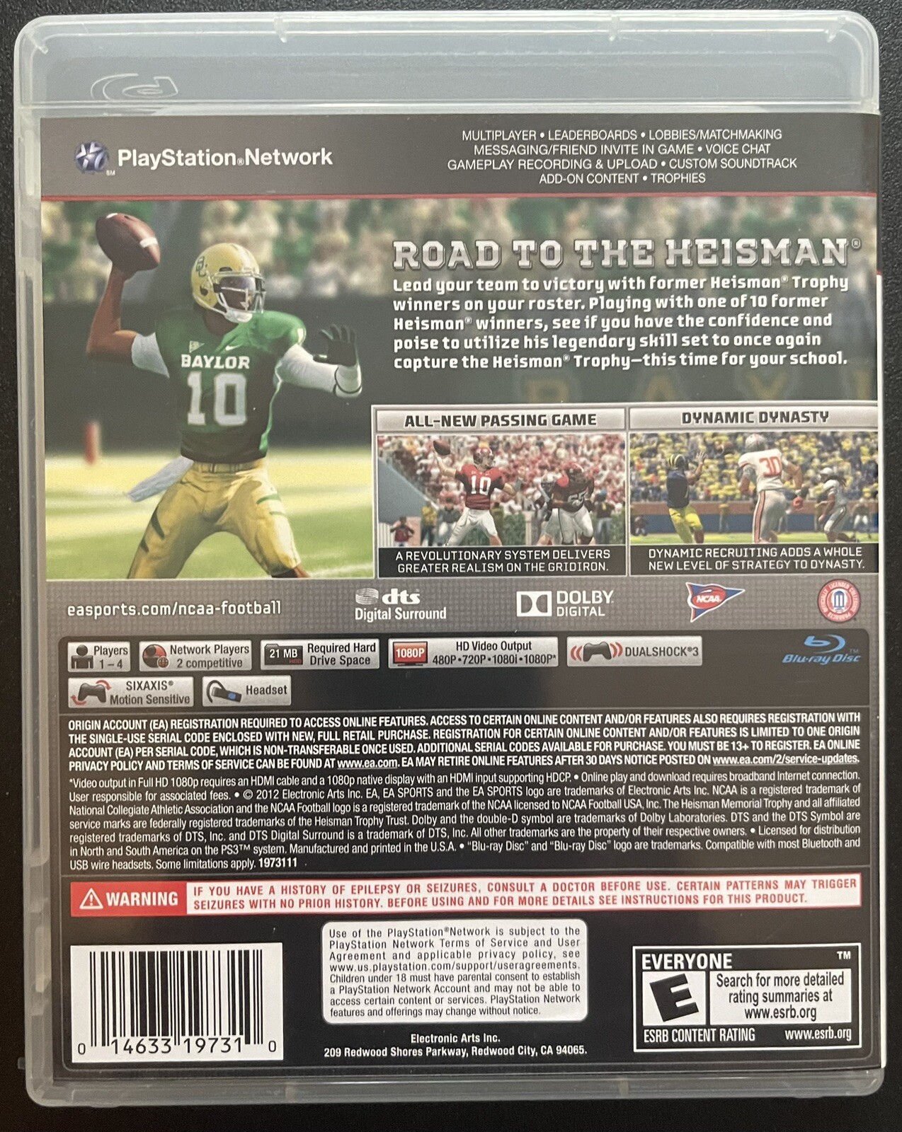 NCAA Football 13 (Sony PlayStation 3, 2012)