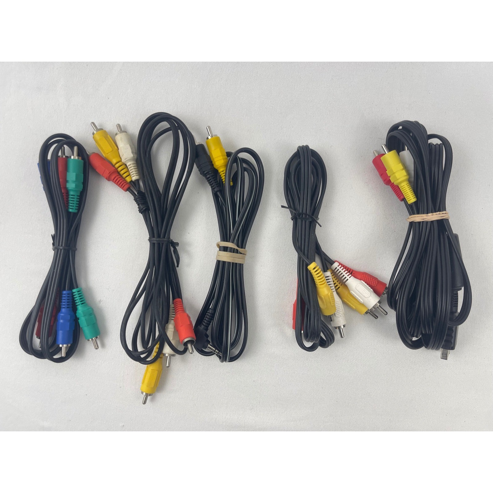 Sony PlayStation AV Cable & RCA Component Composite Audio Video Cord Lot of 5
