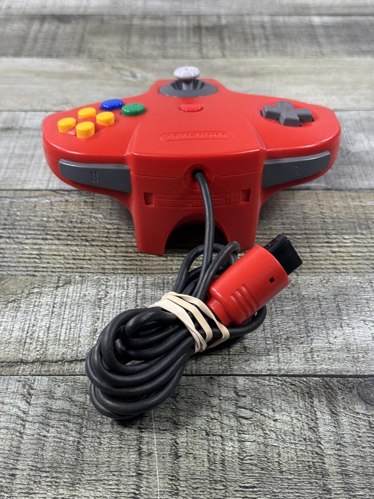 Nintendo 64 N64 Controller Red Wired Original OEM NUS-005