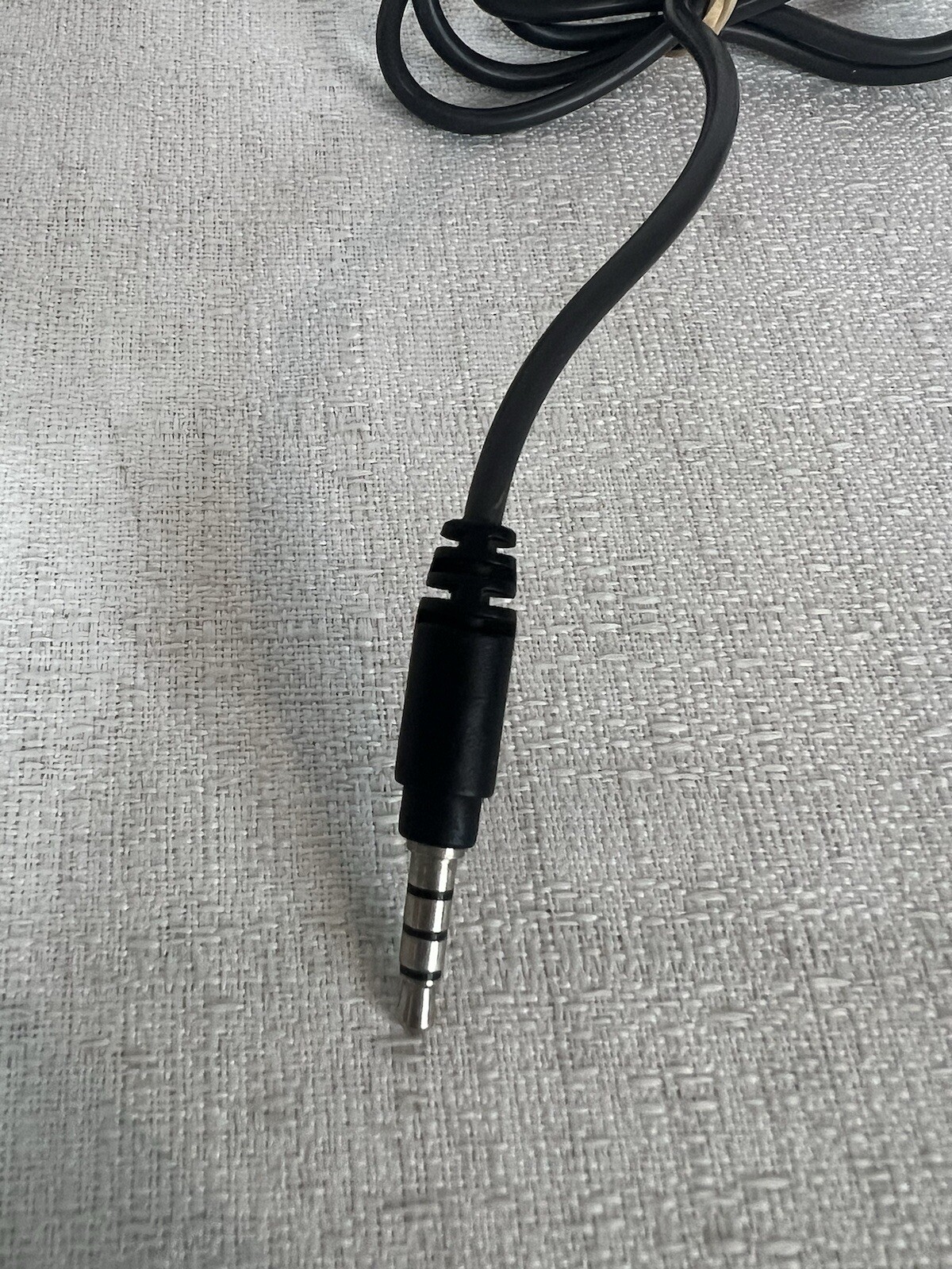 PlayStation Corded Headphones With Mic Black Grey Tested Work!