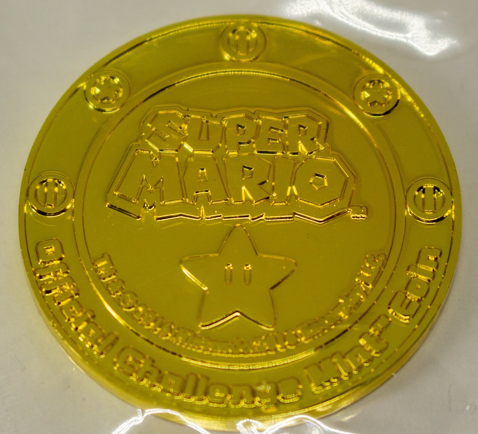 Super Mario Challenge Coin [GOLD Bowesr] Enterplay 2016 RARE Collectible – New