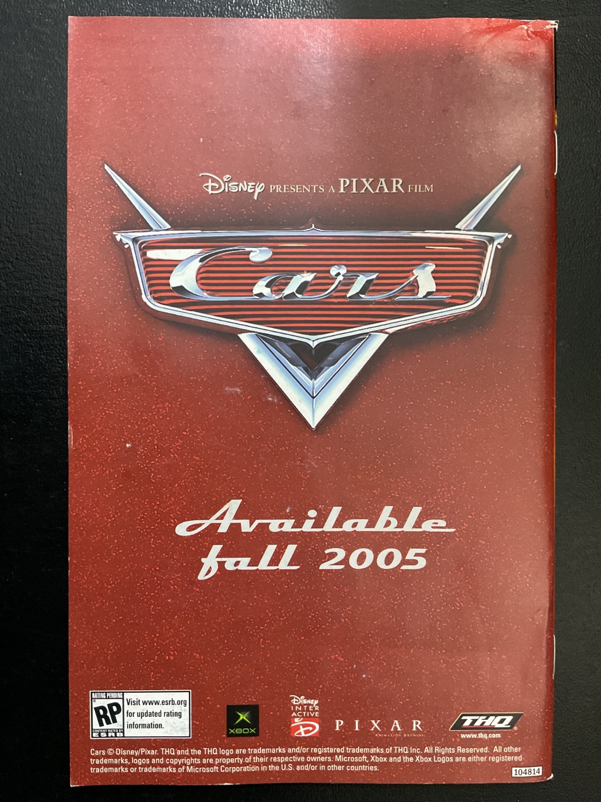 The Incredibles Microsoft XBOX Instruction Manual Only
