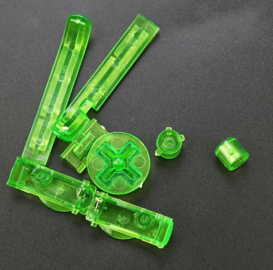 Game Boy Advance GBA BUTTONS SET Shoulder R L A B D-Pad – Pick CLEAR Color!