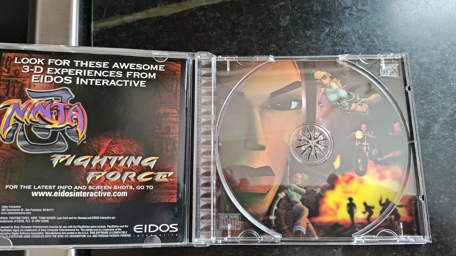 Tomb Raider 1- (Sony PlayStation 1, 1996) Black Label CIB Reg Card