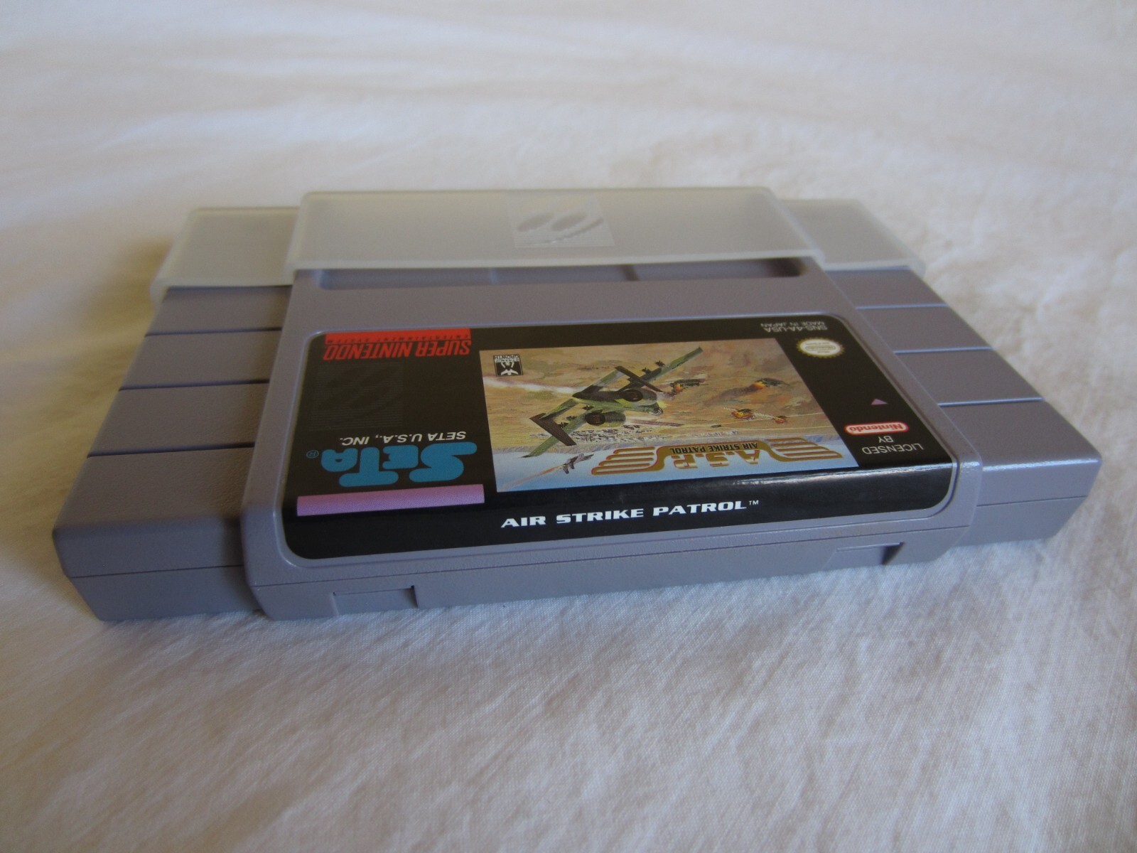 A.S.P. Air Strike Patrol (SNES) Super Nintendo CIB Complete + Poster 1995 SETA
