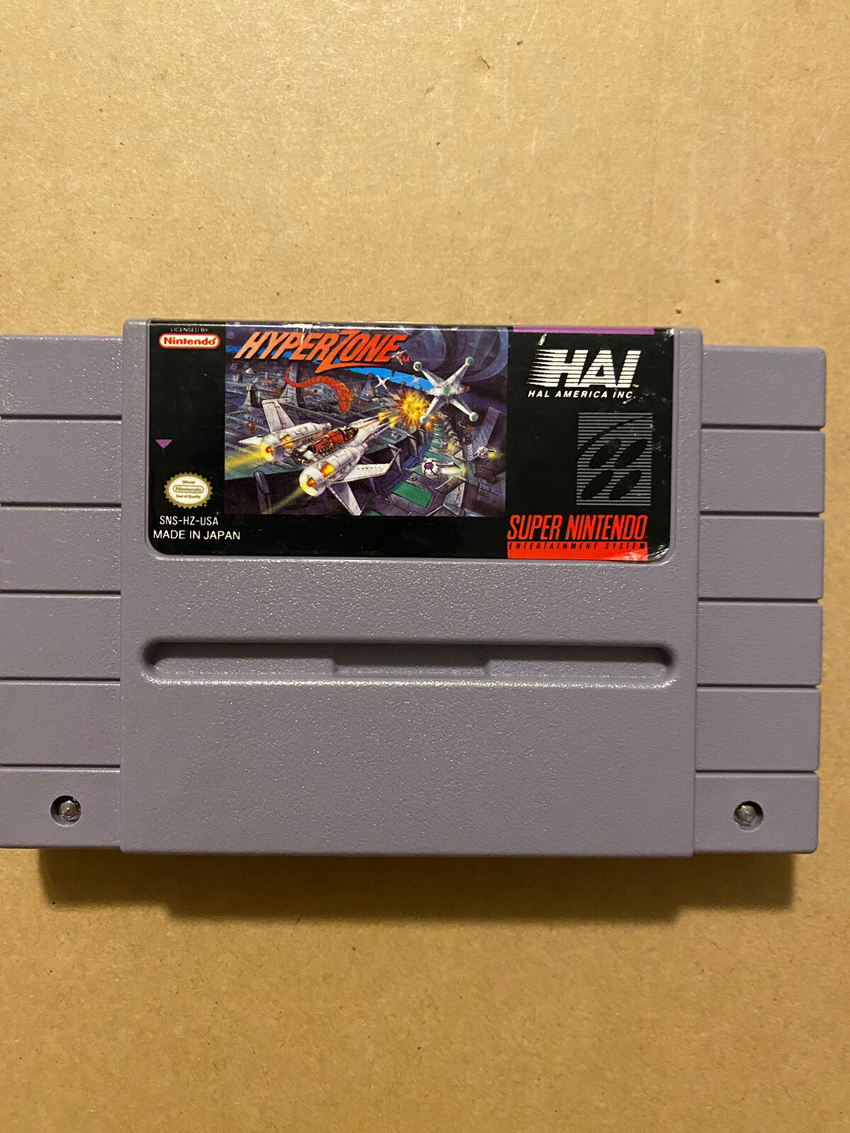 SNES (Super Nintendo Entertainment System) Hyperzone Cartridge Authentic Tested