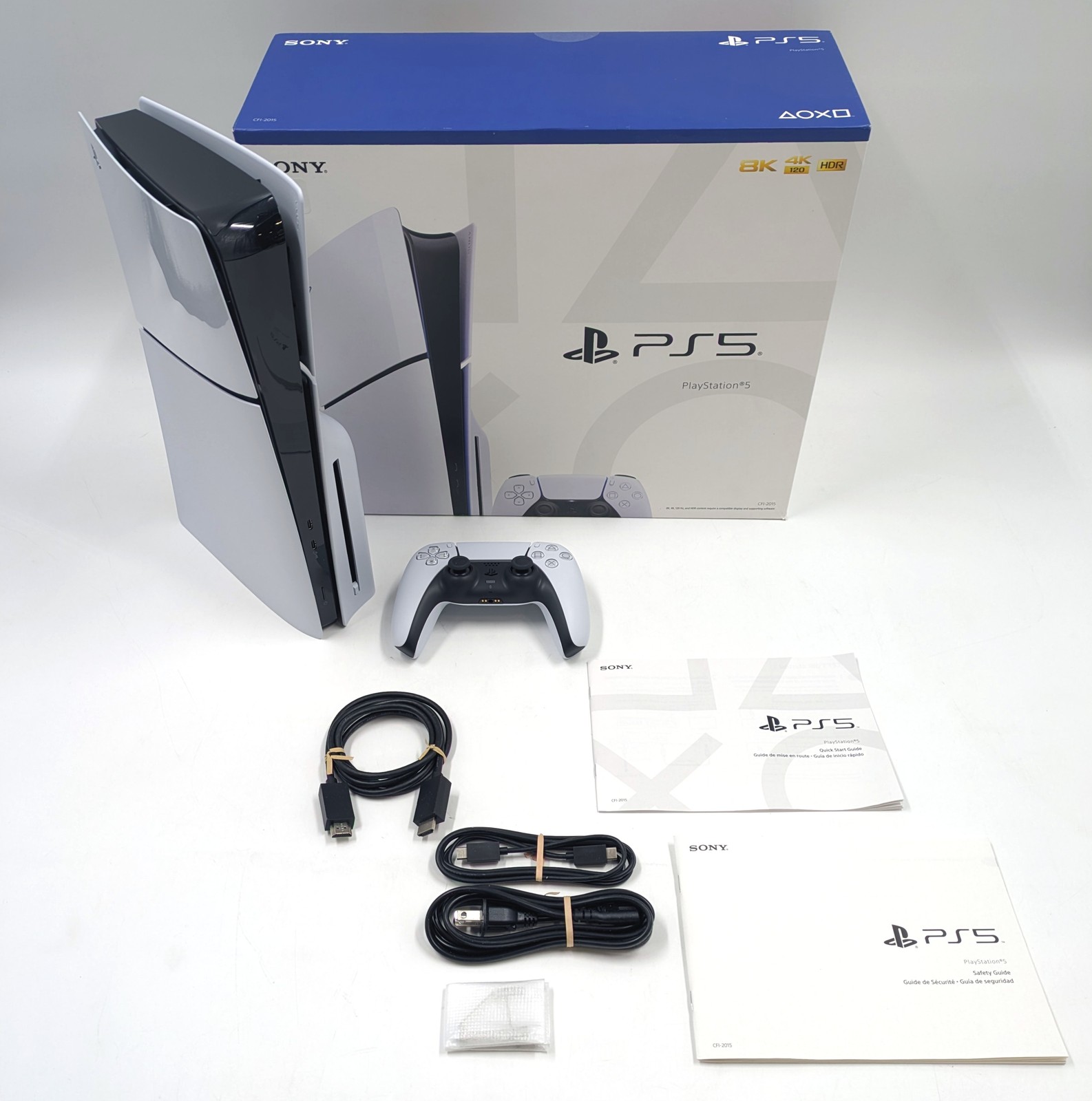 Sony Playstation 5 Slim Disc Edition Console 1TB White PS5 CFI-2015