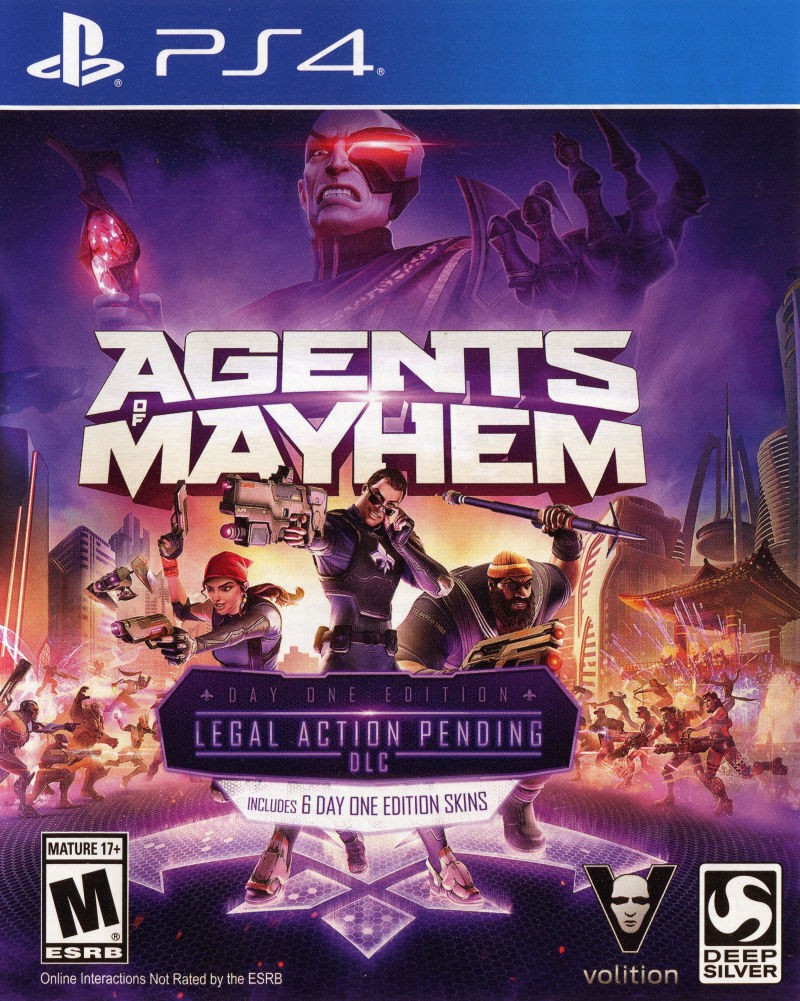 Agents Of Mayhem Day One Edition Legal Action Pending PS4 Complete Tested