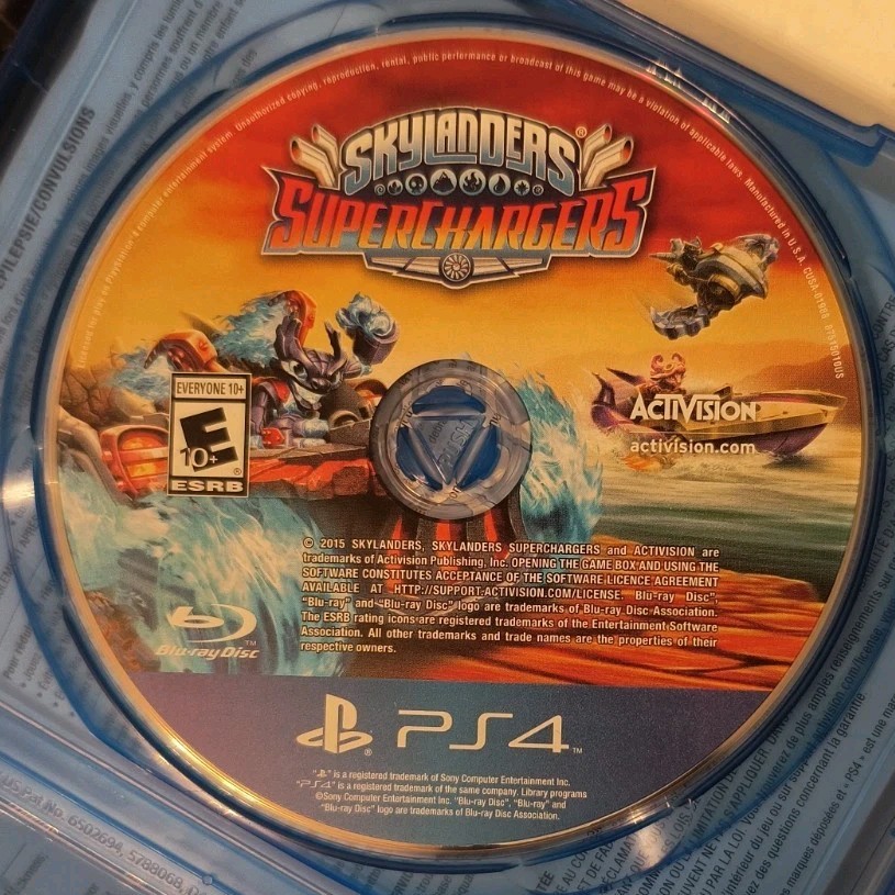 Skylanders Superchargers PS4 Starter Pack Game Stealth Elf Hot Streak Spitfire