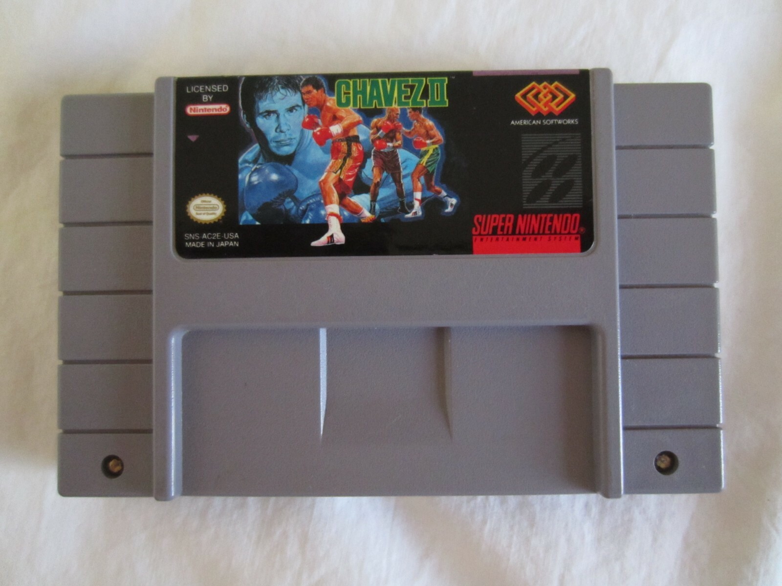 Chavez Boxing II (SNES) Super Nintendo CIB Complete Box 1994 ASC RARE