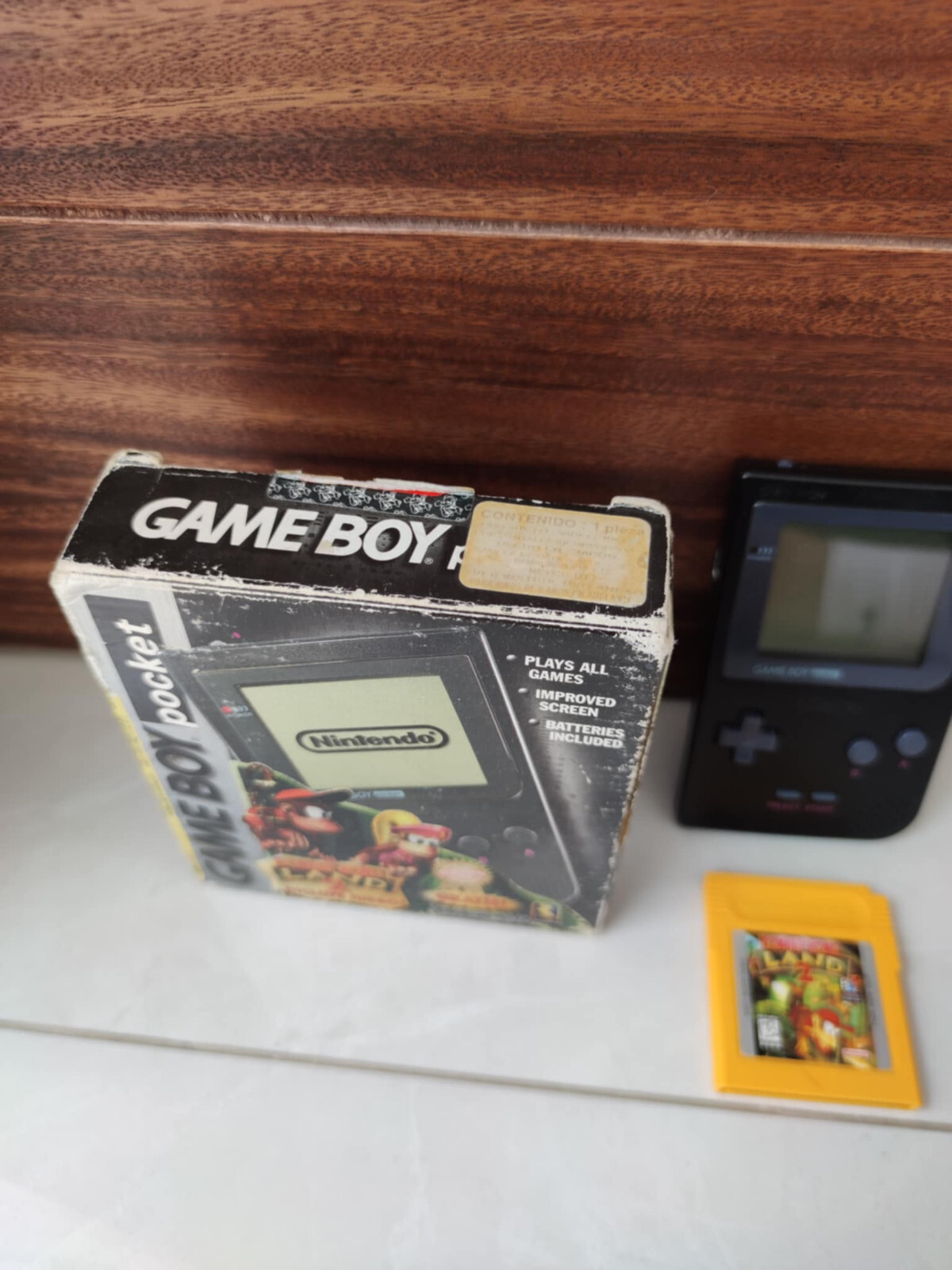 Gameboy Pocket w/ Donkey Kong Land 2 Included Mexico Exclusive Box Vintage