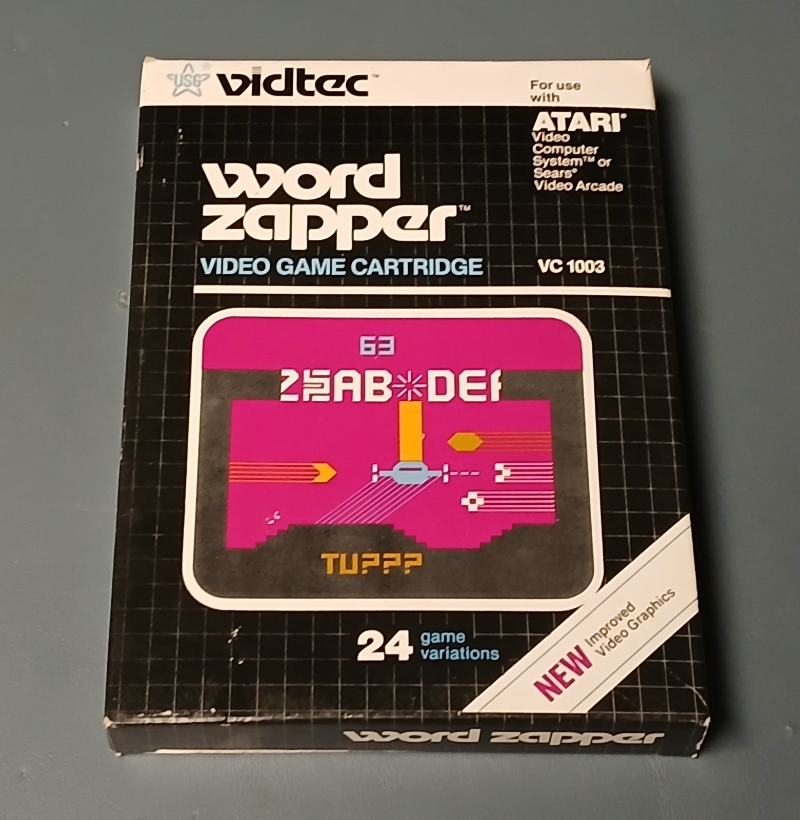 Atari 2600 Word Zapper By Vidtec Complete In Box (CIB) With Manual And More