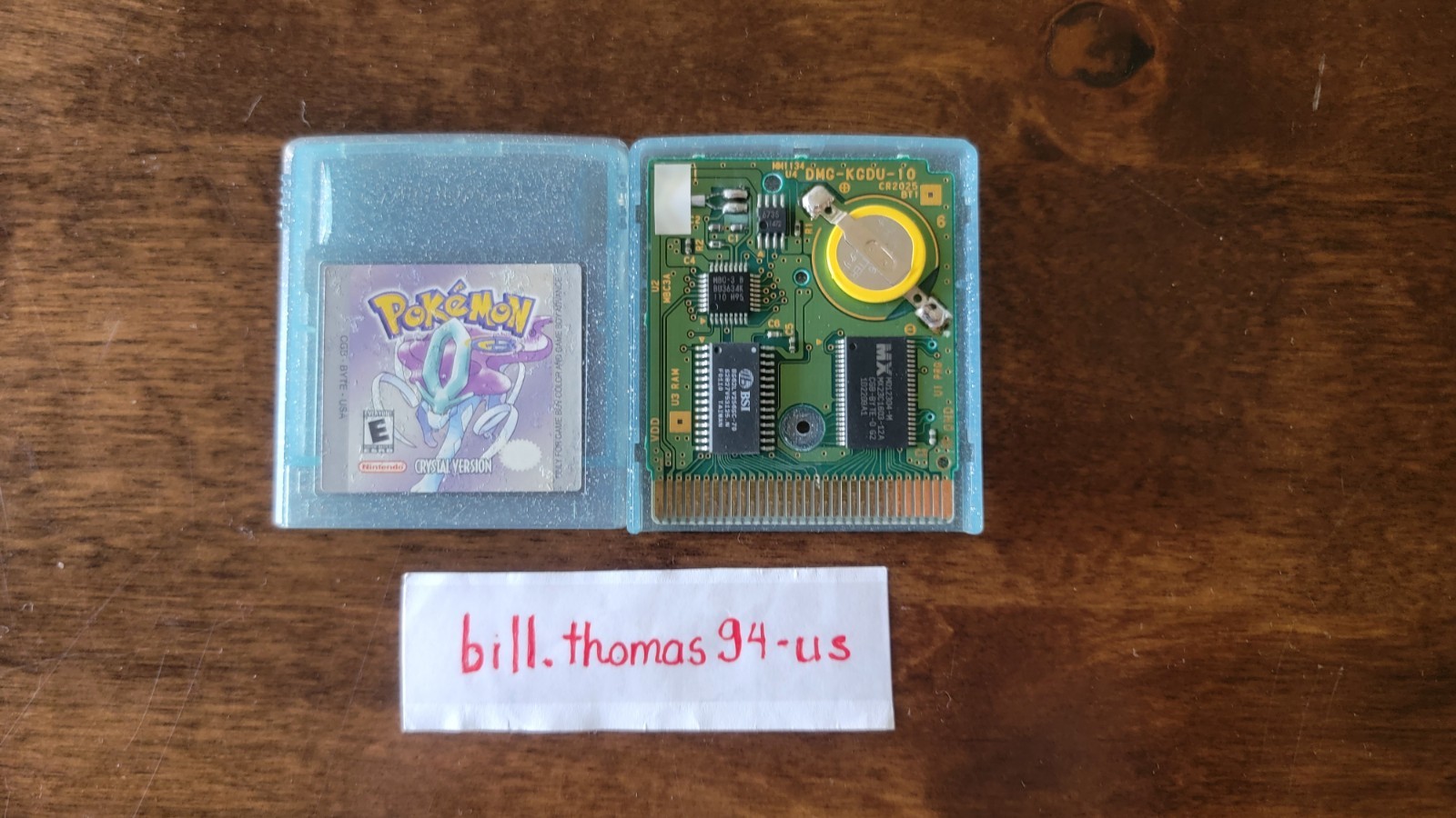 Pokemon Crystal Version GBC Game Boy Color Authentic Cartridge