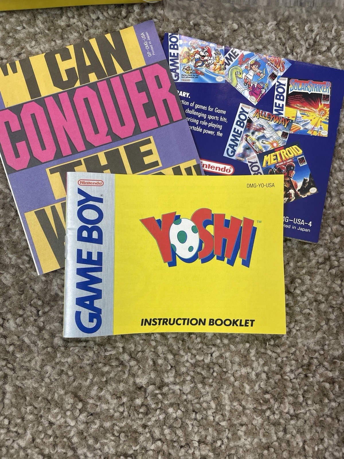Nintendo Yoshi Nintendo Game Boy Box/Case w/ Manuals & Inserts Box Only NO GAME