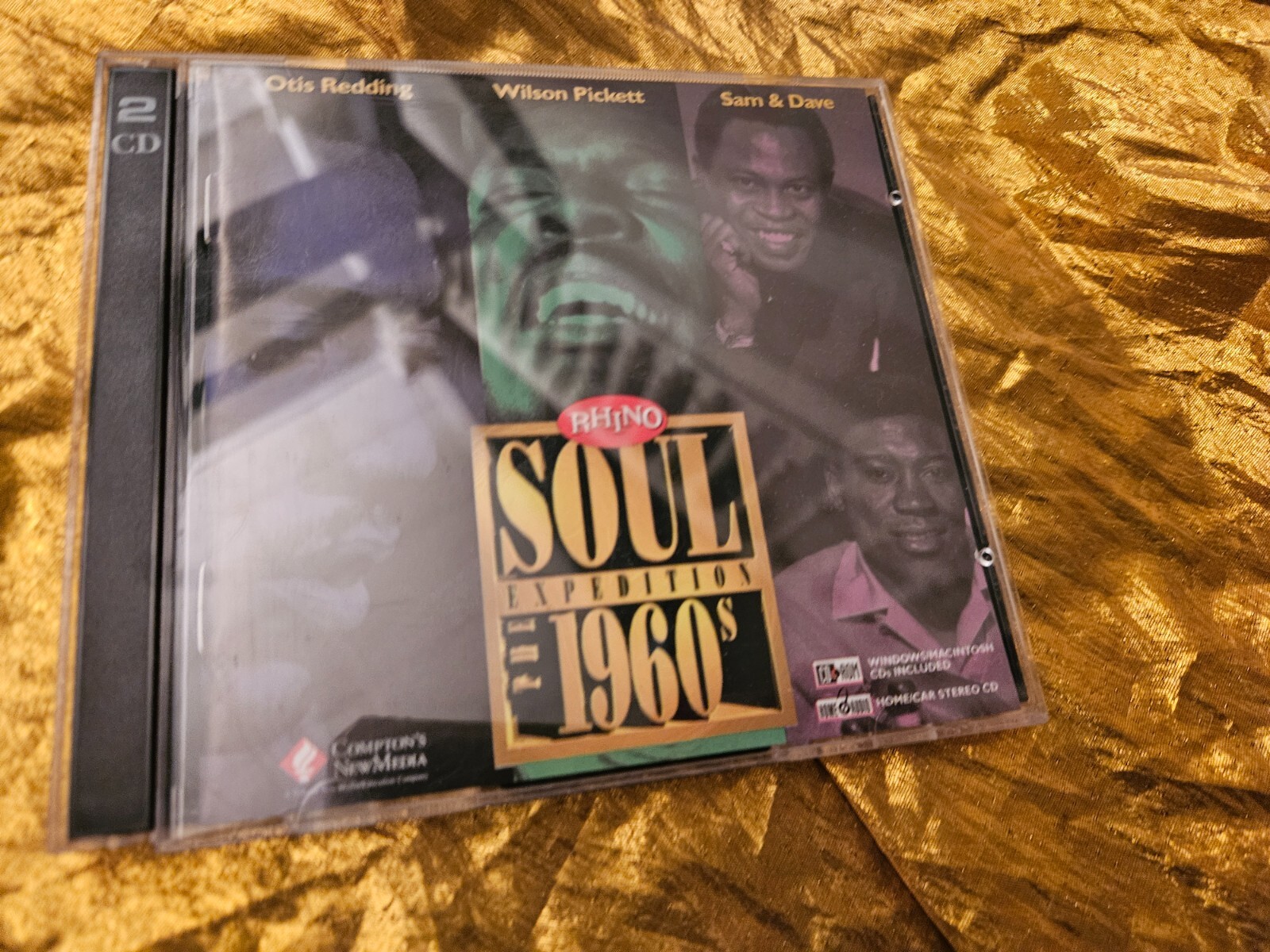 SOUL EXPEDITION THE 1960’s Compton’s NewMedia RHINO 2 CD’s PC CD-ROM Windows MAC