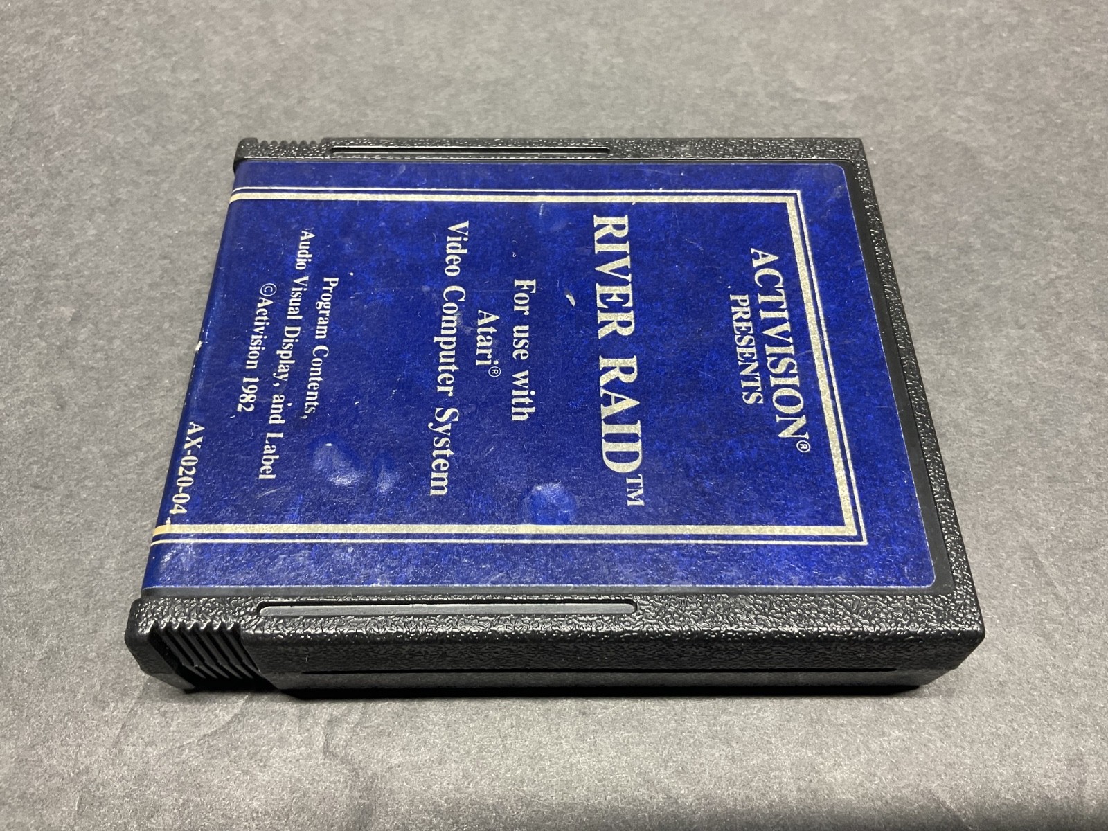 Atari 2600 River Raid Blue Label Game and Manual Tested