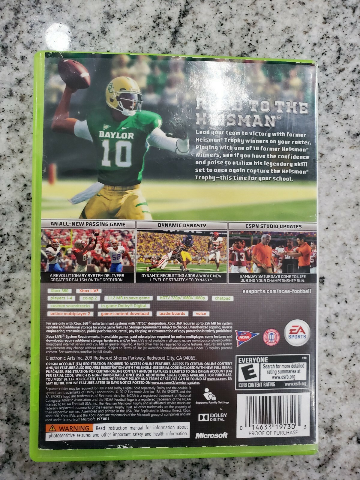 NCAA Football 13 (Microsoft Xbox 360, 2012) Complete Tested
