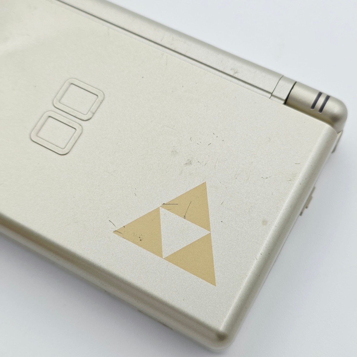 Nintendo DS Lite Zelda Triforce Gold Handheld System with Charger Stylus