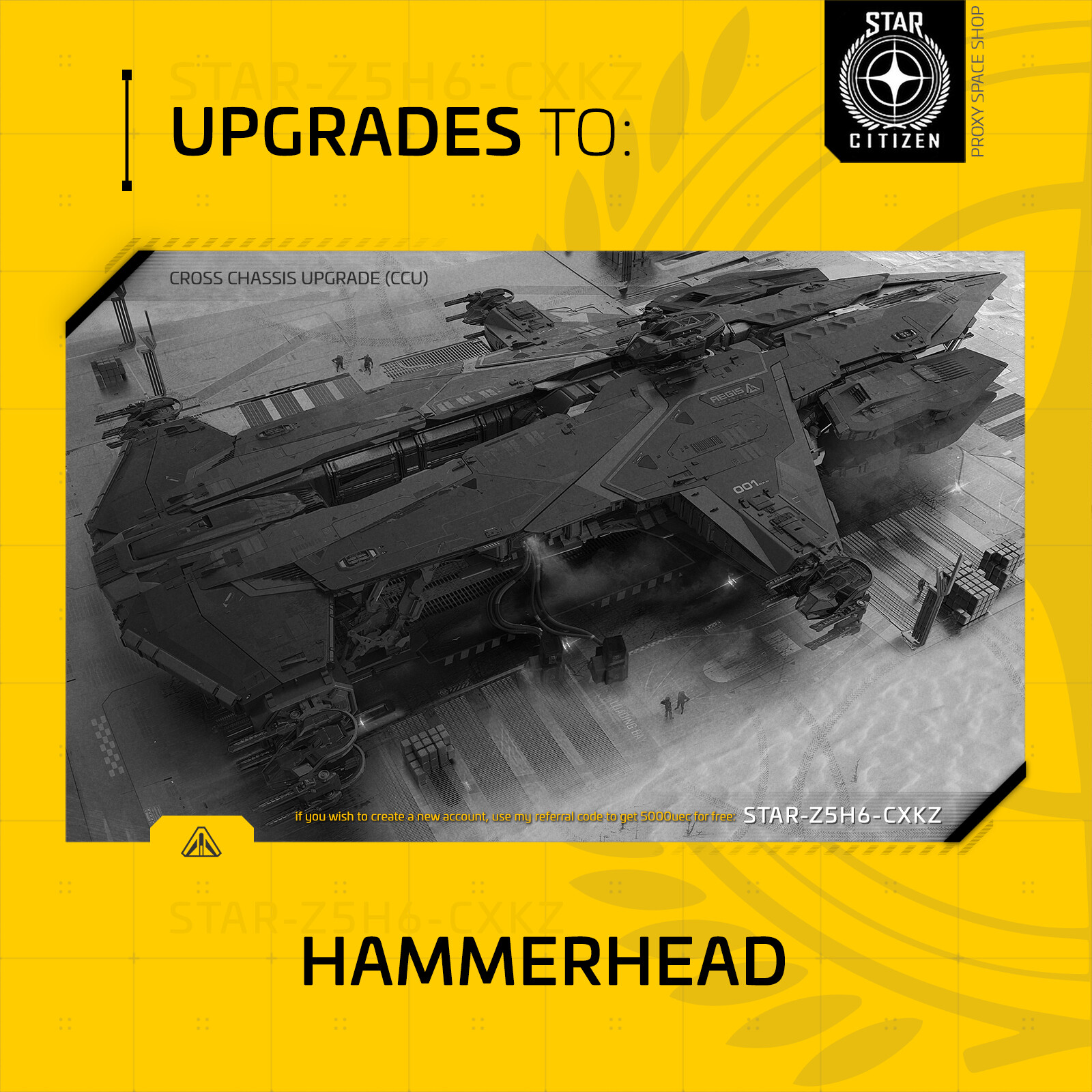 Star Citizen – AEGIS HAMMERHEAD – UPGRADE – (CCU)
